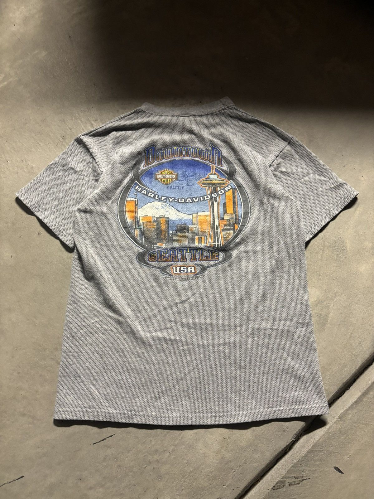 Harley Davidson × Vintage vintage late 90s-early 2000s harley davison seattle tee Size US L / EU 52-54 / 3 - 2 Thumbnail