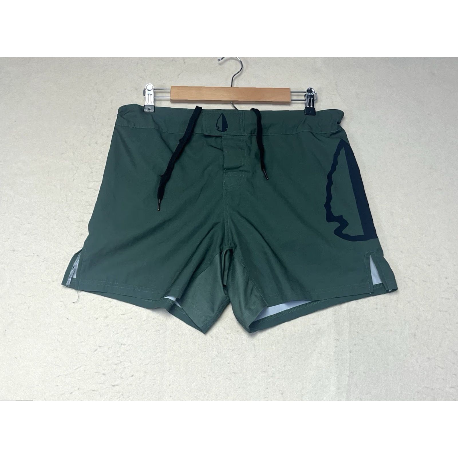 Vintage Tachuntfish Shorts Green Performance Gym Training Running Men's Medium Size US 31 - 2 Thumbnail