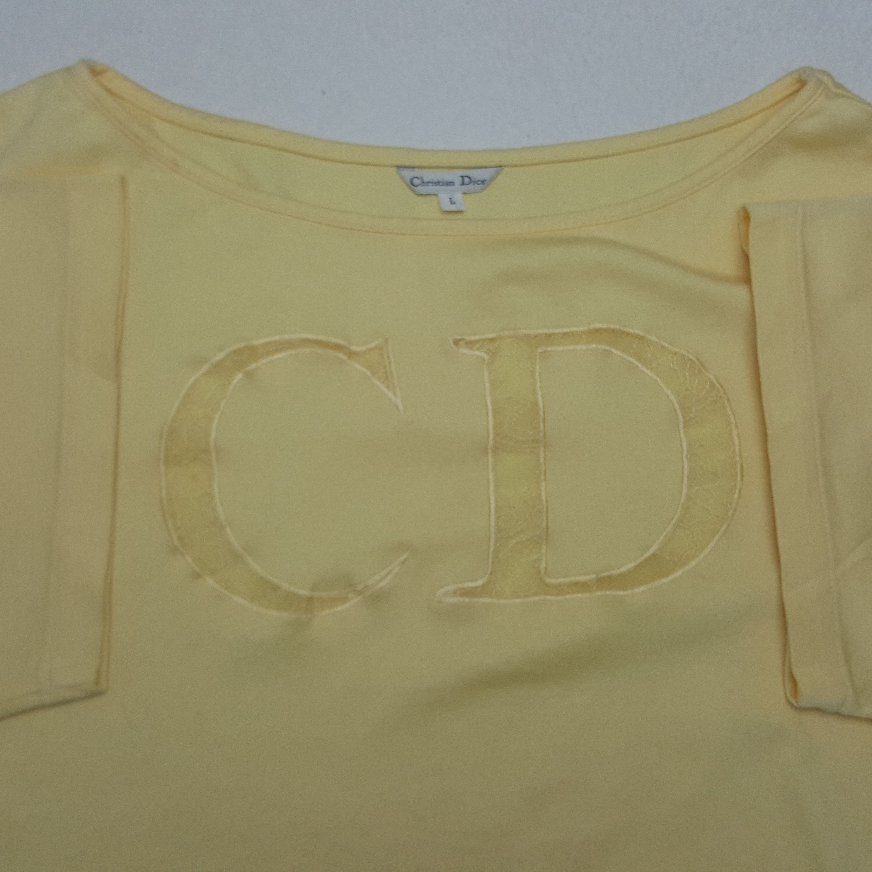 Christian Dior Monsieur × Vintage Vintage Christian Dior Italian Designer Tshirt Size L / US 10 / IT 46 - 4 Thumbnail