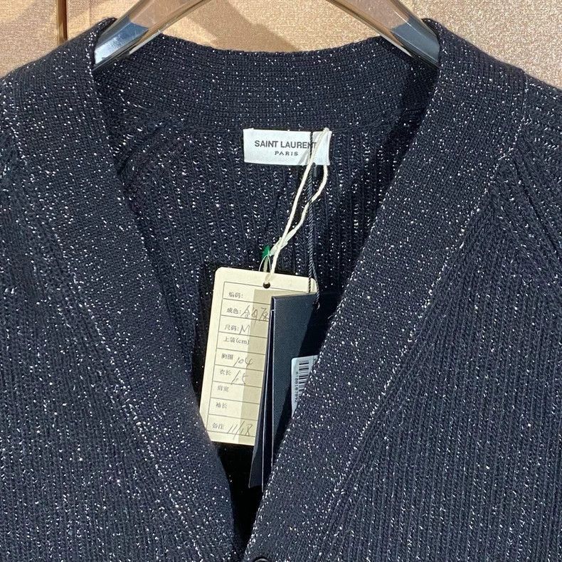 Saint Laurent Paris Saint Laurent Paris Gold thread blended cardigan jacket-250 Size US M / EU 48-50 / 2 - 3 Thumbnail