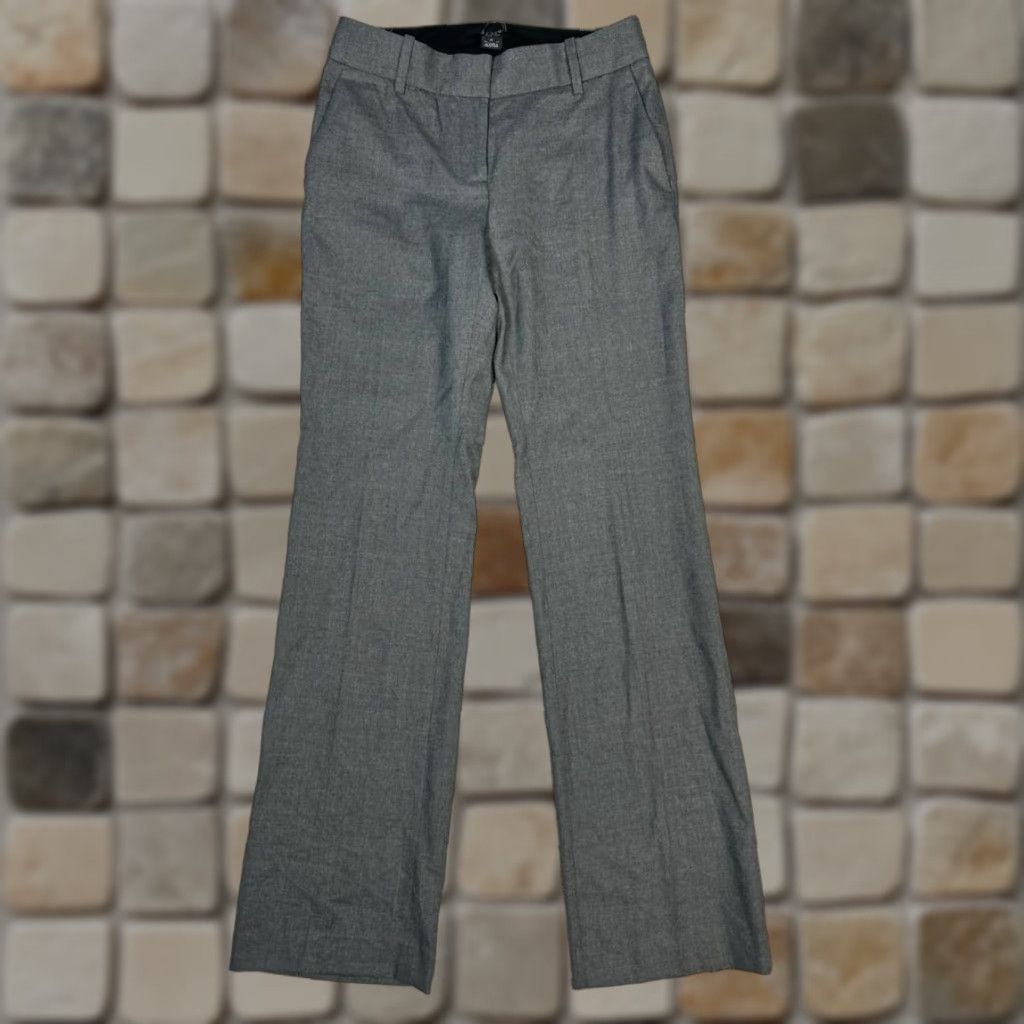 J.Crew J. Crew Super 120s Dress Pants Womens 0 Gray City Fit Mid Rise Bootcut Leg New Size 25" / US 0 / IT 36 - 1 Thumbnail