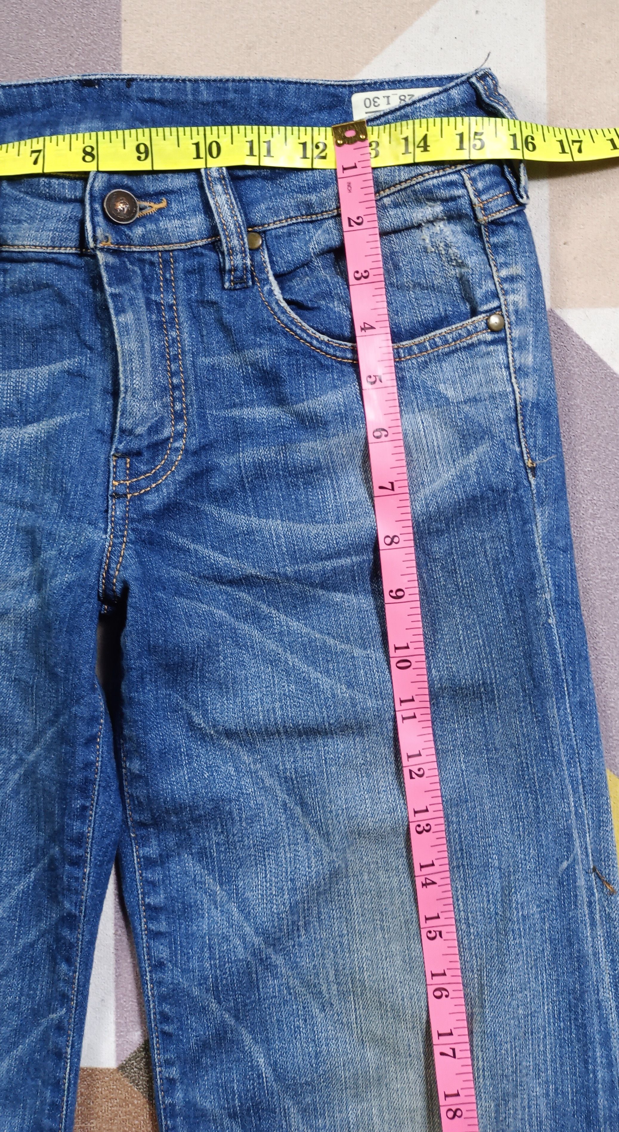 Diesel Vintage Super Flare🔥Diesel YBO Flare Distressed Denim Size US 31 - 24 Thumbnail