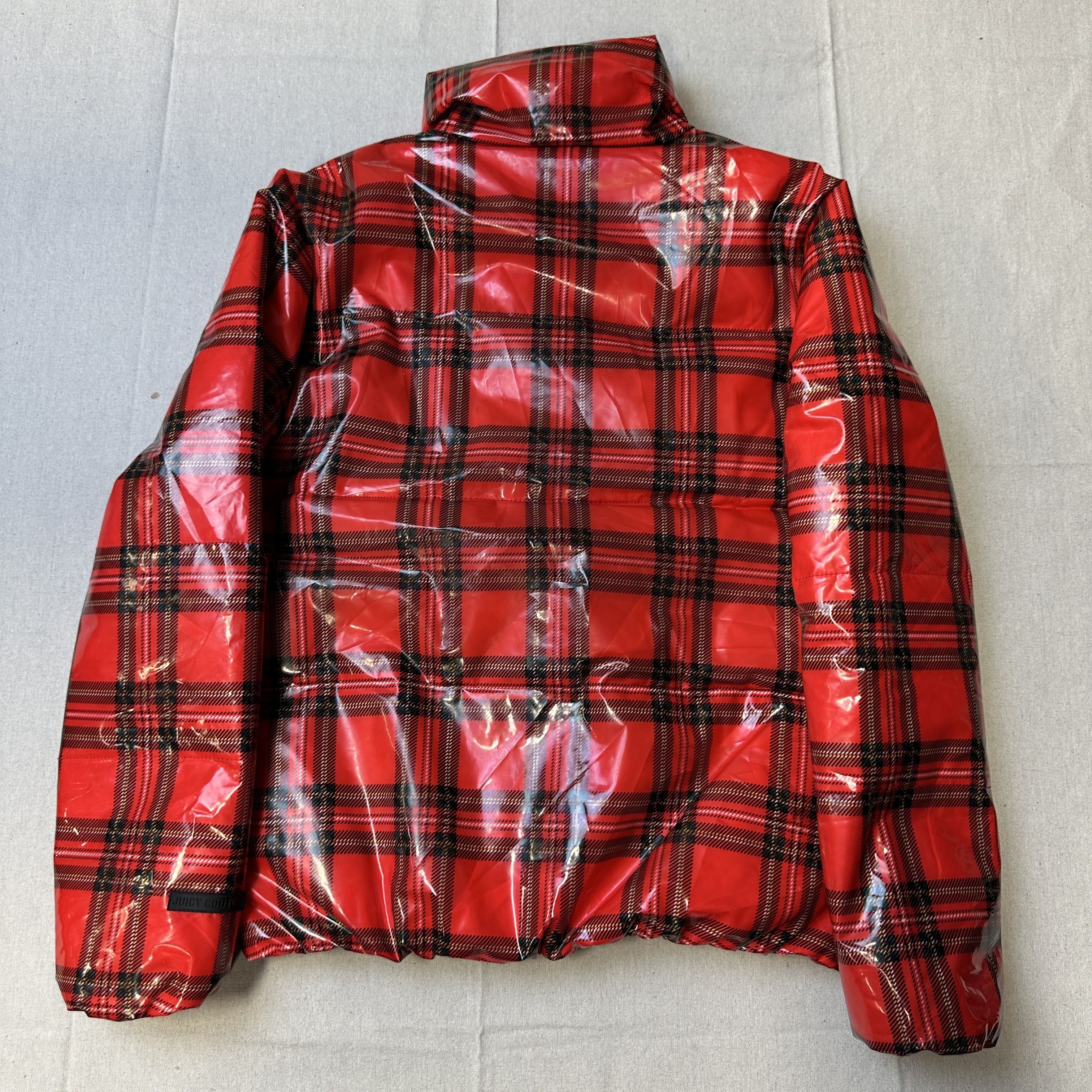 Juicy Couture Vintage Juicy Couture Red Plaid Puffer Jacket Size M Size M / US 6-8 / IT 42-44 - 8 Thumbnail