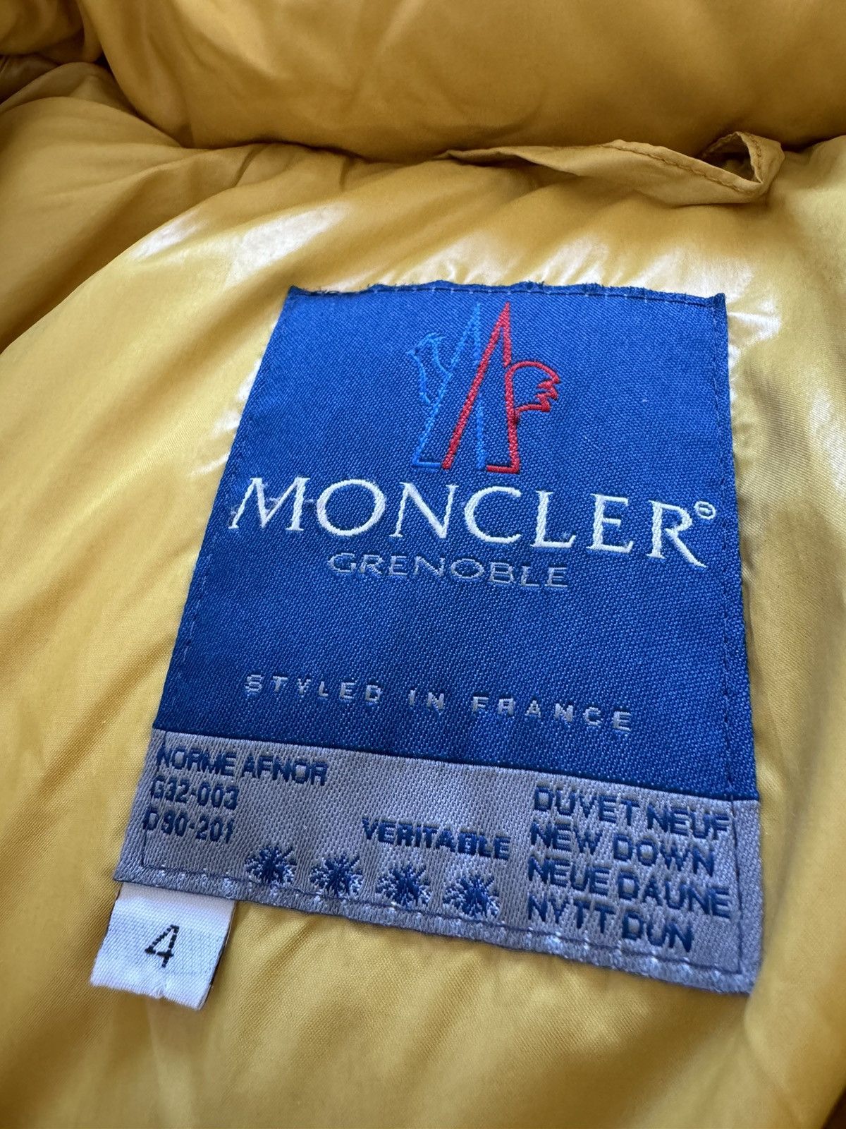 Moncler !Extremely rare Moncler Grenoble yellow puffer jacket Size US XL / EU 56 / 4 - 13 Thumbnail