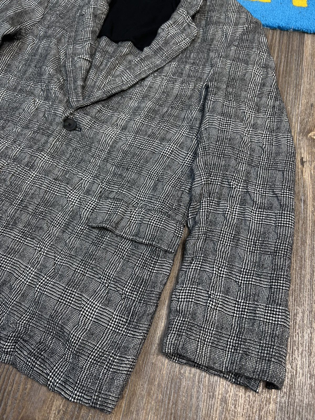 Japanese Brand × R13 R13 Ragged Oversized Checked Grey Blazer Size M / US 6-8 / IT 42-44 - 7 Thumbnail