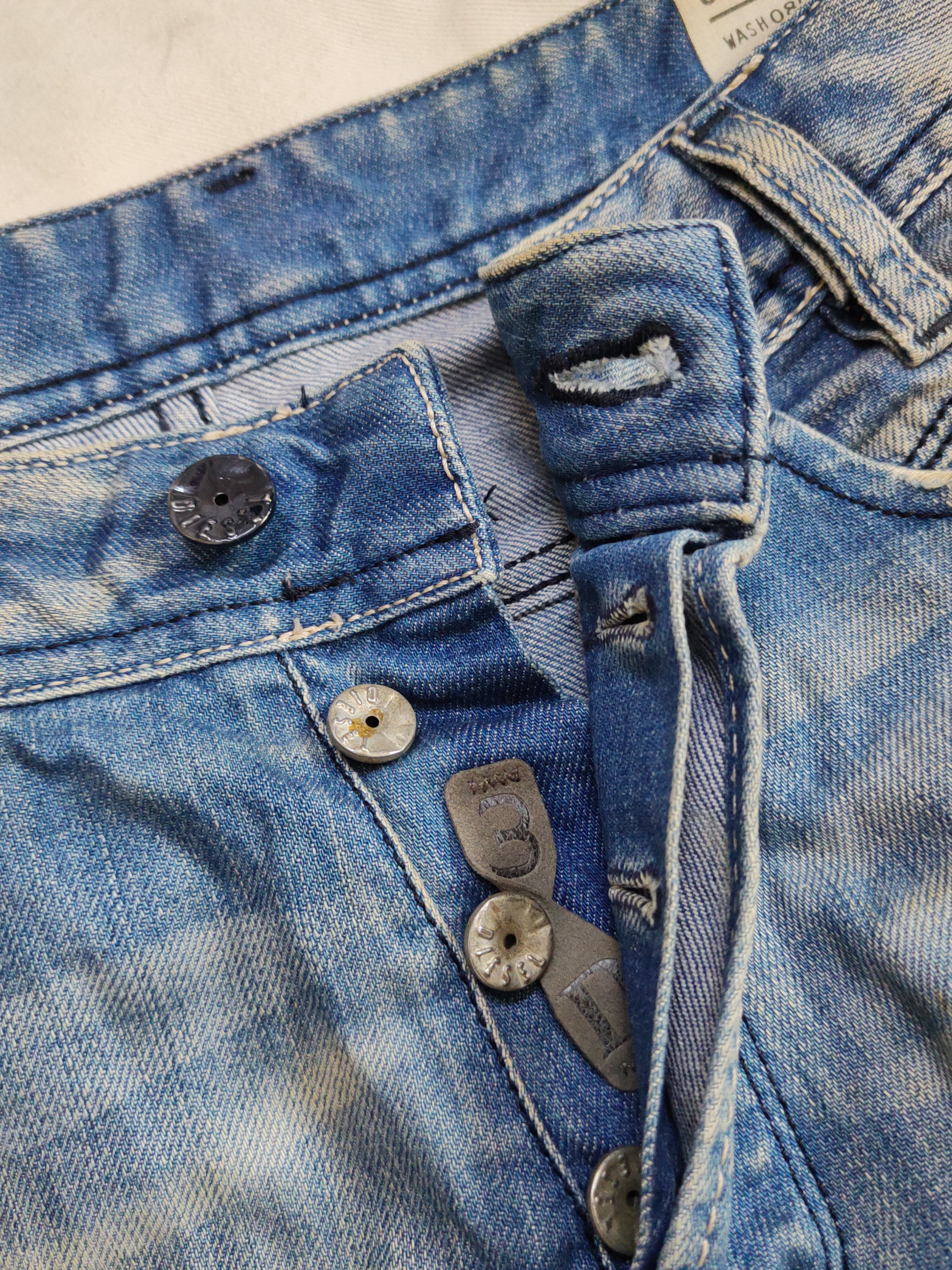 Diesel Diesel Industry Blue Faded Distressed Ripped Jeans #S2052 Size US 29 - 15 Thumbnail