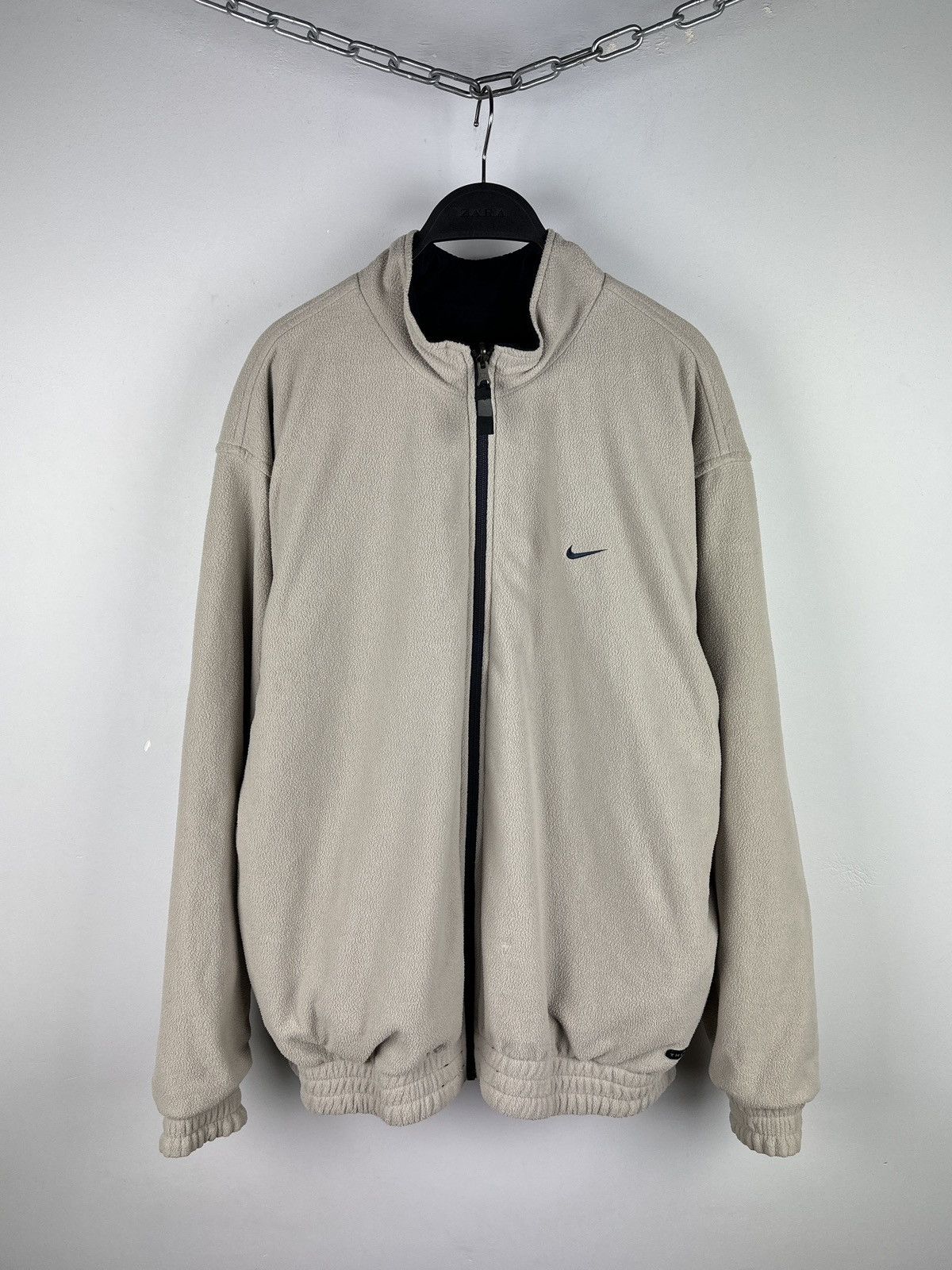 Nike × Vintage Vintage Y2K Nike Therma-Fit Reversible Nylon/Fleece Jacket Size US M / EU 48-50 / 2 - 11 Thumbnail
