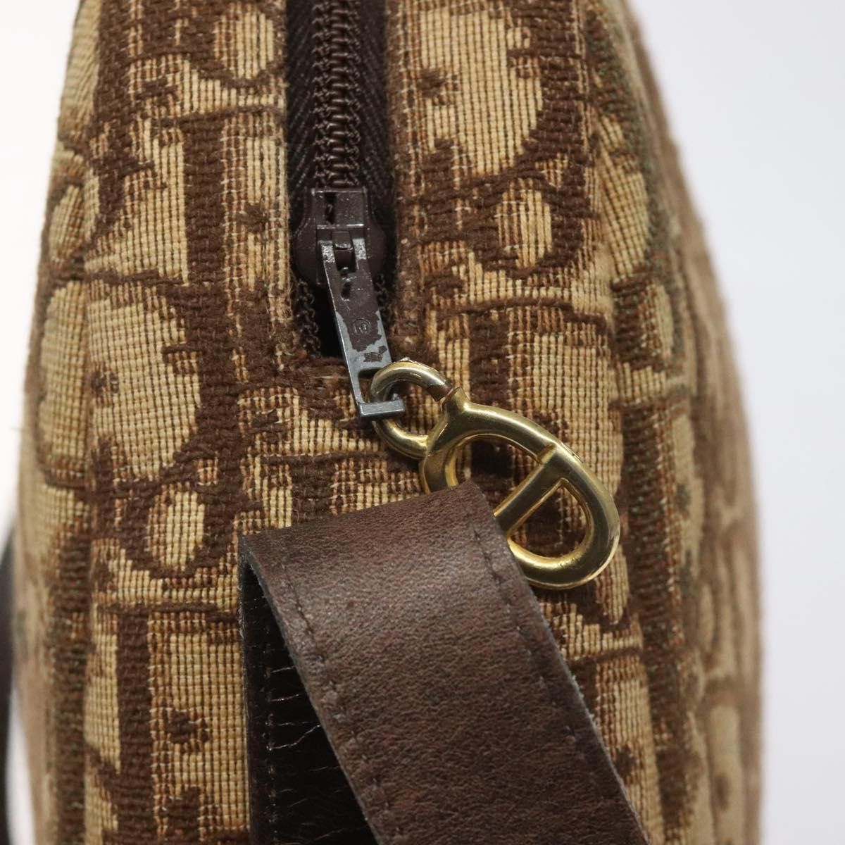 Dior DIOR Trotter Canvas Shoulder Bag Brown Gold Size ONE SIZE - 10 Thumbnail
