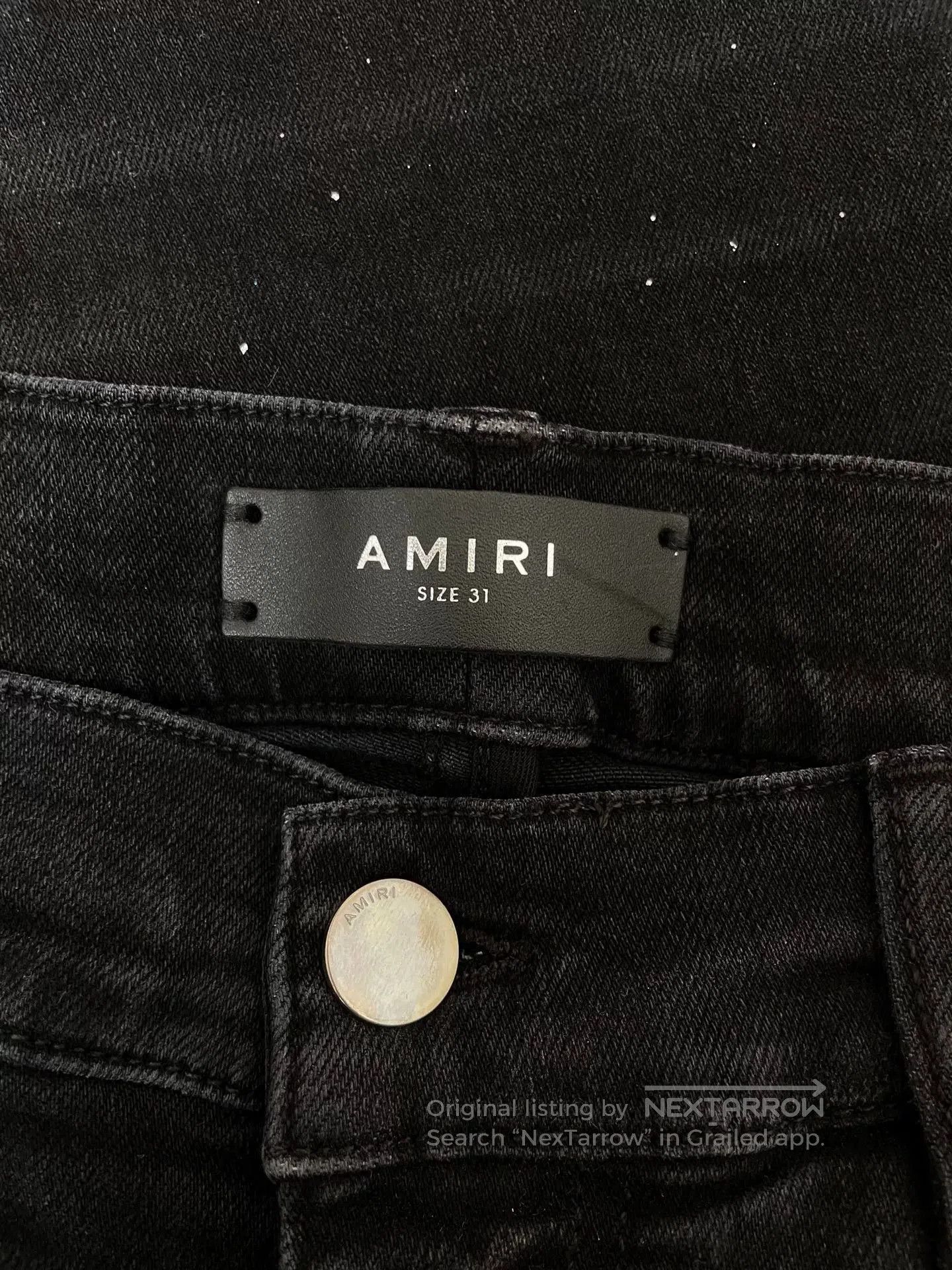 Amiri Amiri 18th Season Splatter Ink Black Jeans. Size US 31 - 3 Thumbnail