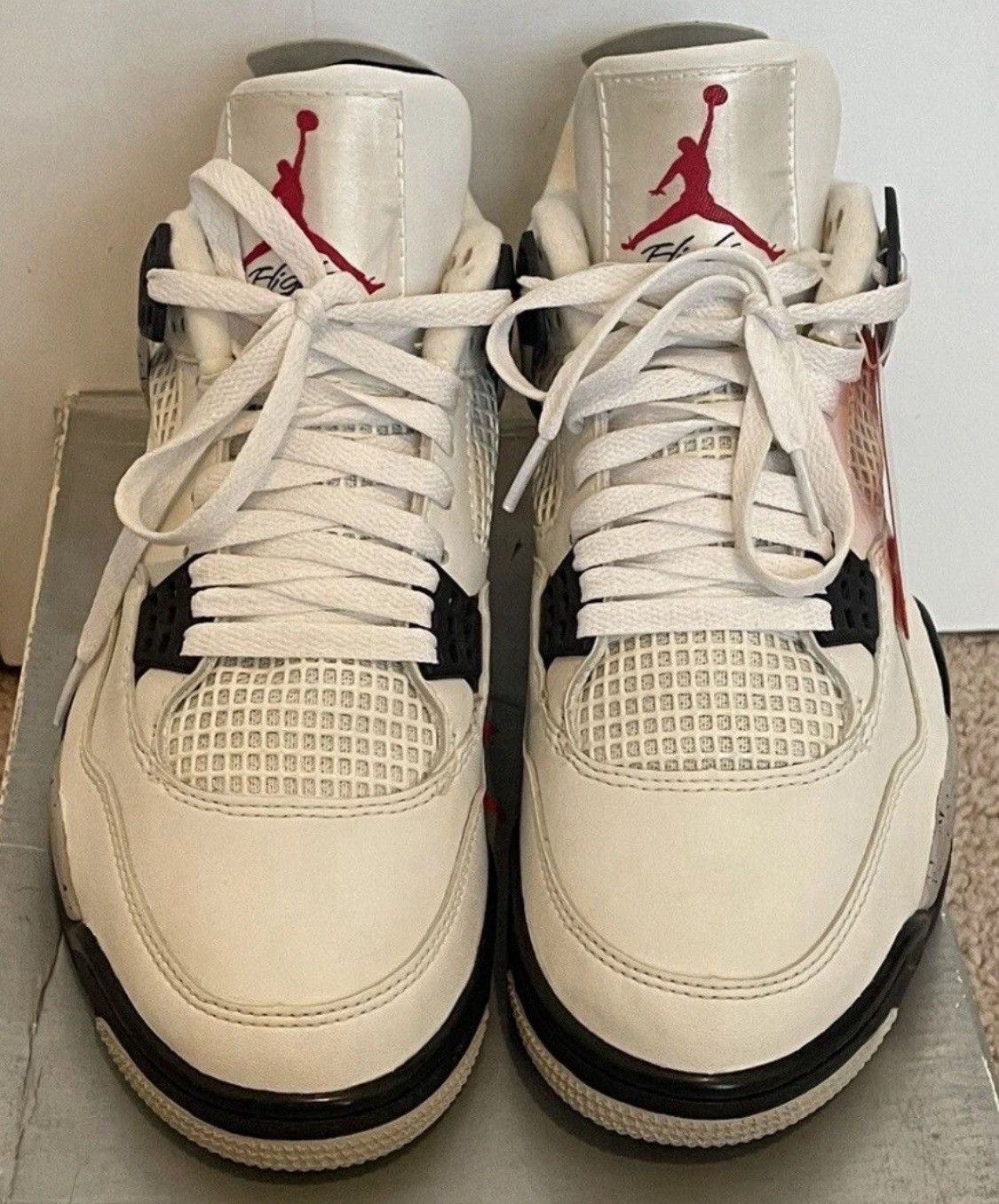 Jordan Brand 1999 Air Jordan 4 White Cement Size US 8.5 / EU 41-42 - 3 Thumbnail