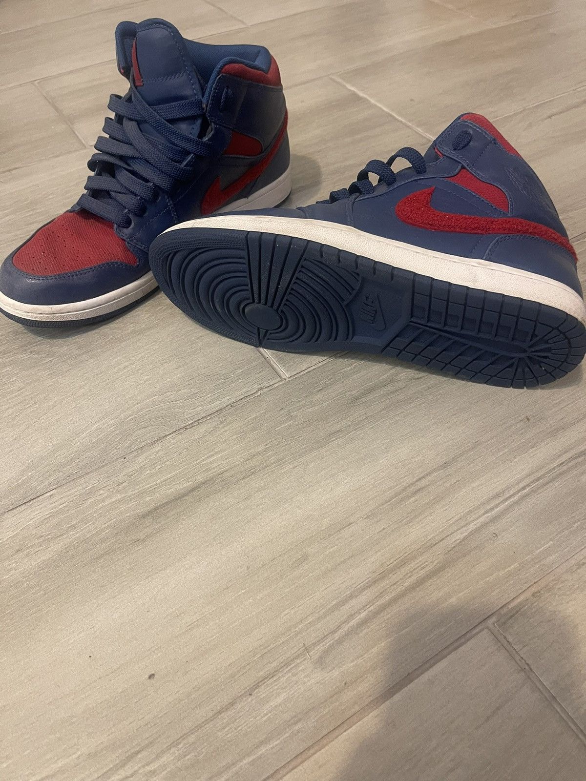 Jordan Brand Nike Air Jordan 1 French Blue Phat 2009 Premier Size US 10.5 / EU 43-44 - 5 Thumbnail