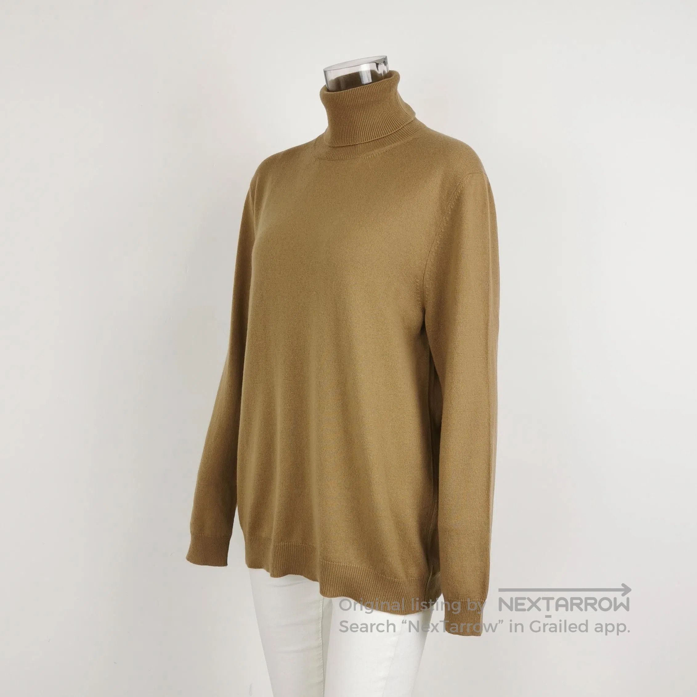 Prada Prada Cashmere Turtleneck Sweater in Beige . Size L / US 10 / IT 46 - 2 Thumbnail
