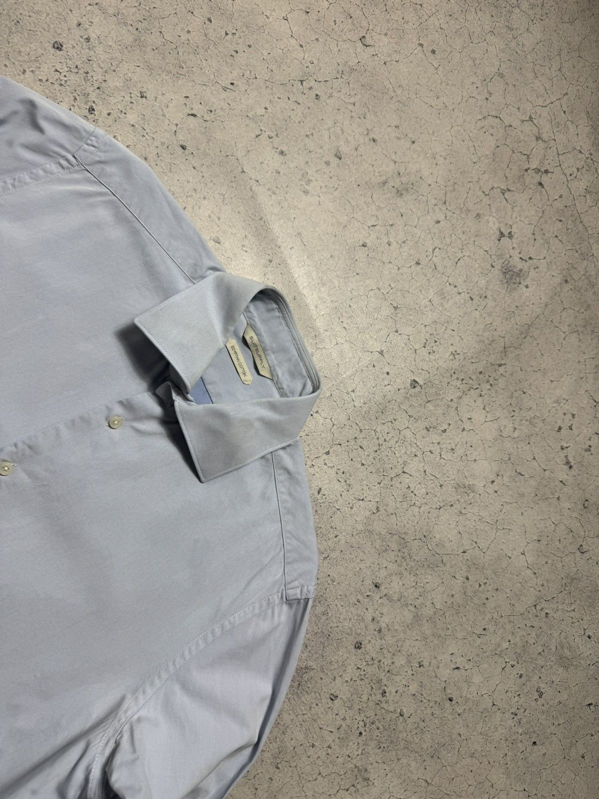 Suitsupply Suitsupply Luxury Button Up Shirt Blue Size US M / EU 48-50 / 2 - 4 Thumbnail