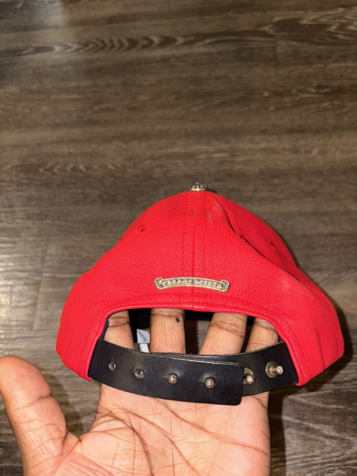 Chrome Hearts Rolling Stones Leather Cap Size ONE SIZE - 4 Thumbnail