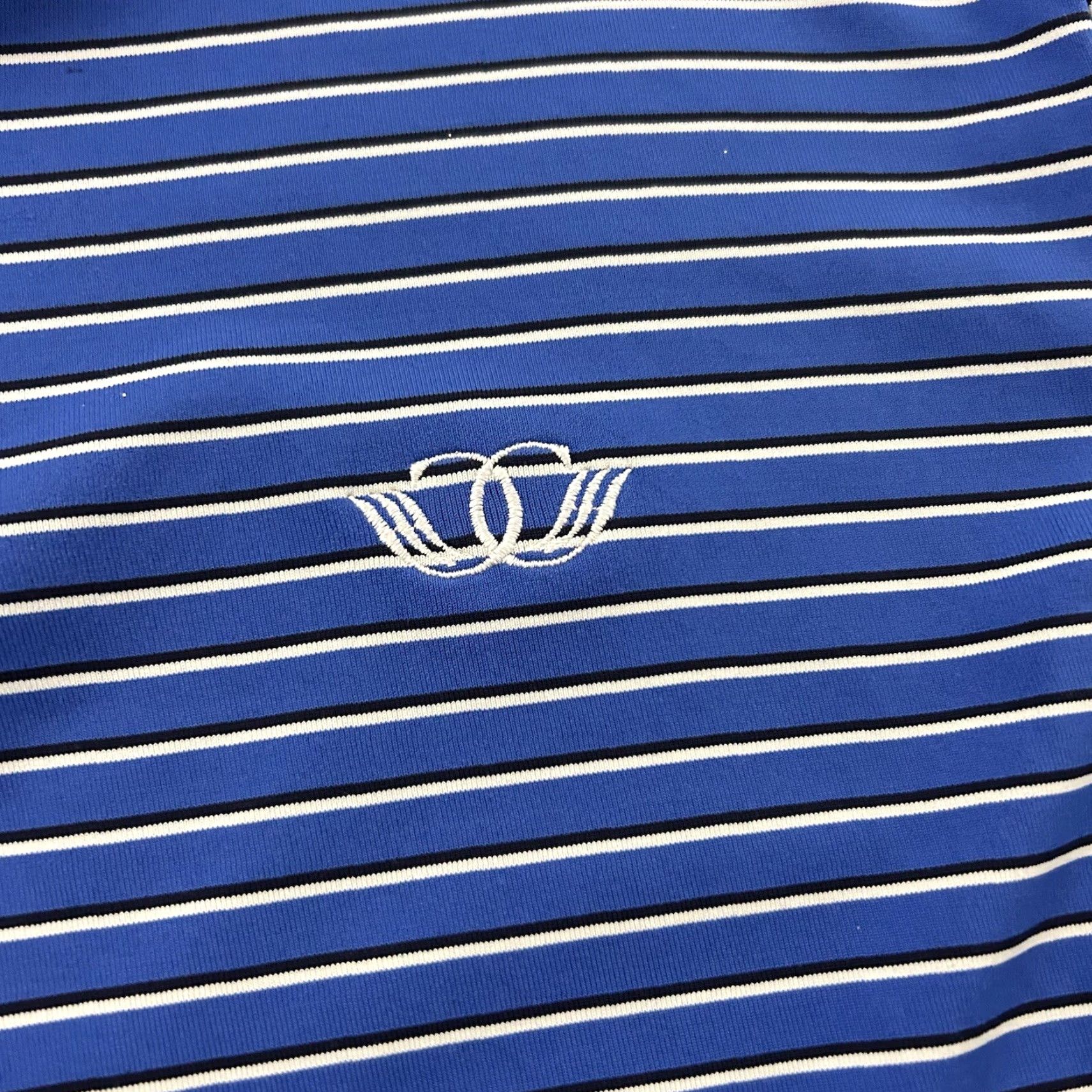 RLX Ralph Lauren RLX Ralph Lauren Short Sleeve Striped Polo Shirt XL Blue Mens Button-Up" Size US XL / EU 56 / 4 - 3 Thumbnail