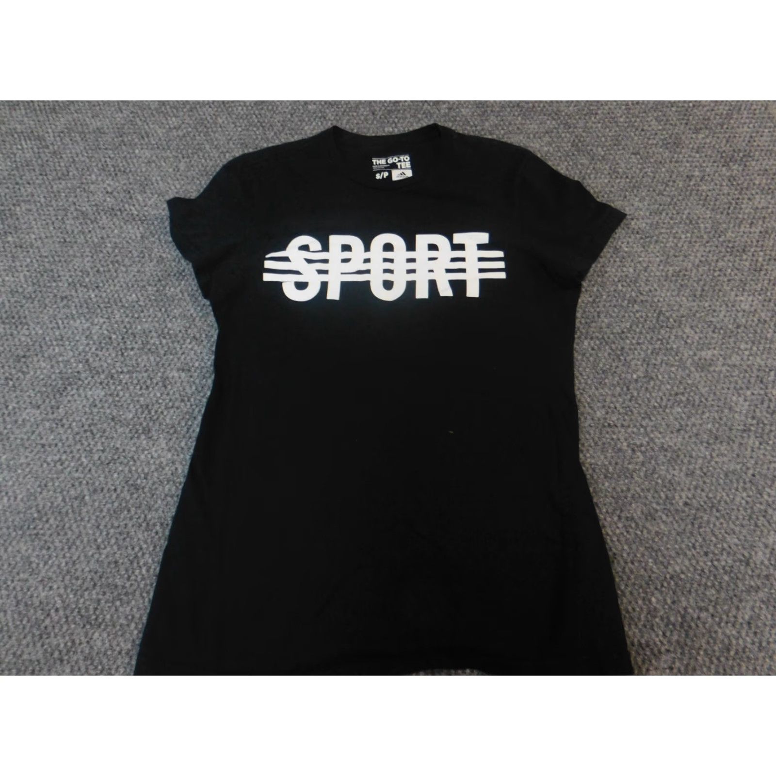 Adidas Adidas Shirt Womens Small Black Short Sleeve Crew Neck Pullover T-Shirt Sports Casual Size S / US 4 / IT 40 - 2 Thumbnail