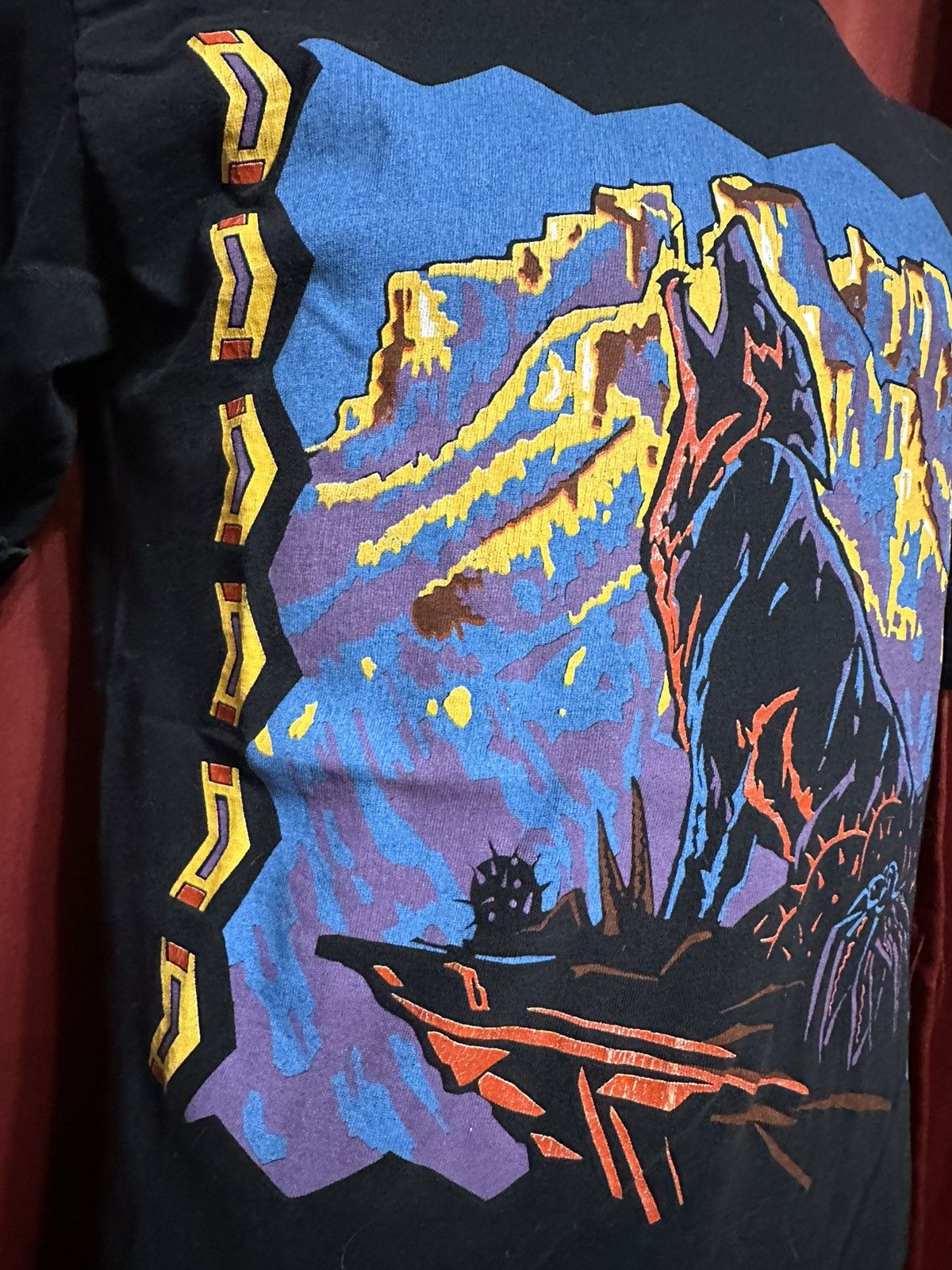 Other Vintage Peyote Wolf Tshirt 90’s Art Tee Animal Nature Grail Size US L / EU 52-54 / 3 - 3 Thumbnail