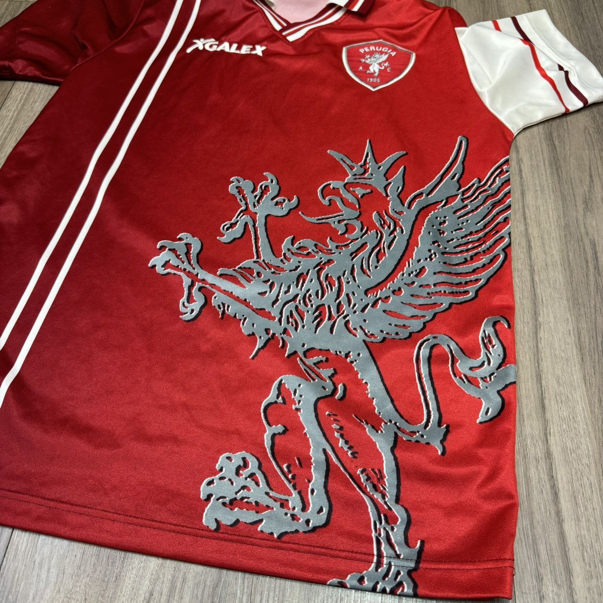 Vintage Perugia 98/99 player issue home shirt #7 nakata Size US L / EU 52-54 / 3 - 3 Thumbnail