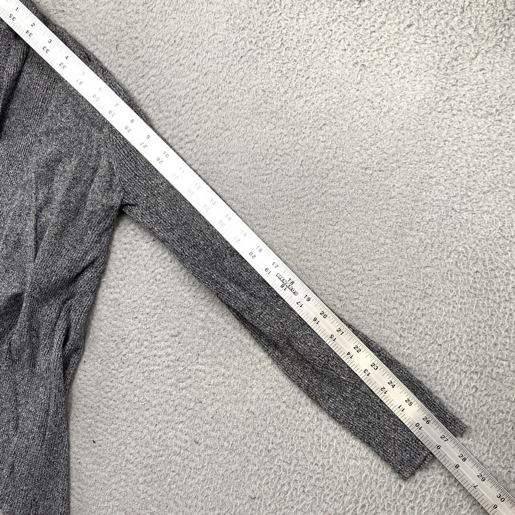 Vintage Dana Buchman Cardigan SweatEr Open Front Gray Knit Women L Size Large Cardigan Women's Sweater Gray Open Front Knit Top Size L / US 10 / IT 46 - 7 Thumbnail