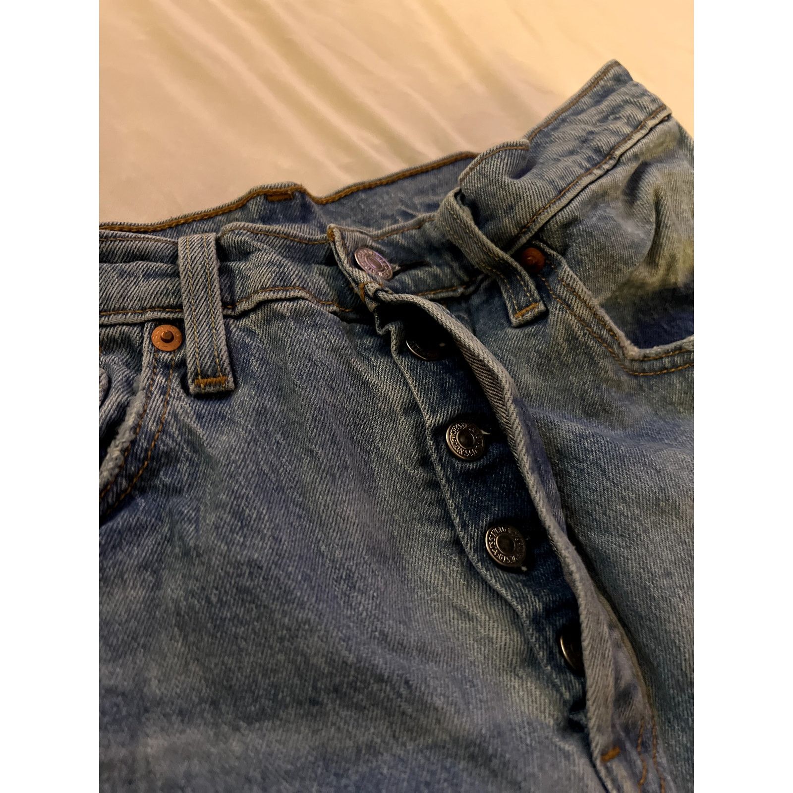 Levi's Vintage Levi's 501 Big E Button-Fly Jeans -29W x 28L Premium Size US 29 - 9 Thumbnail