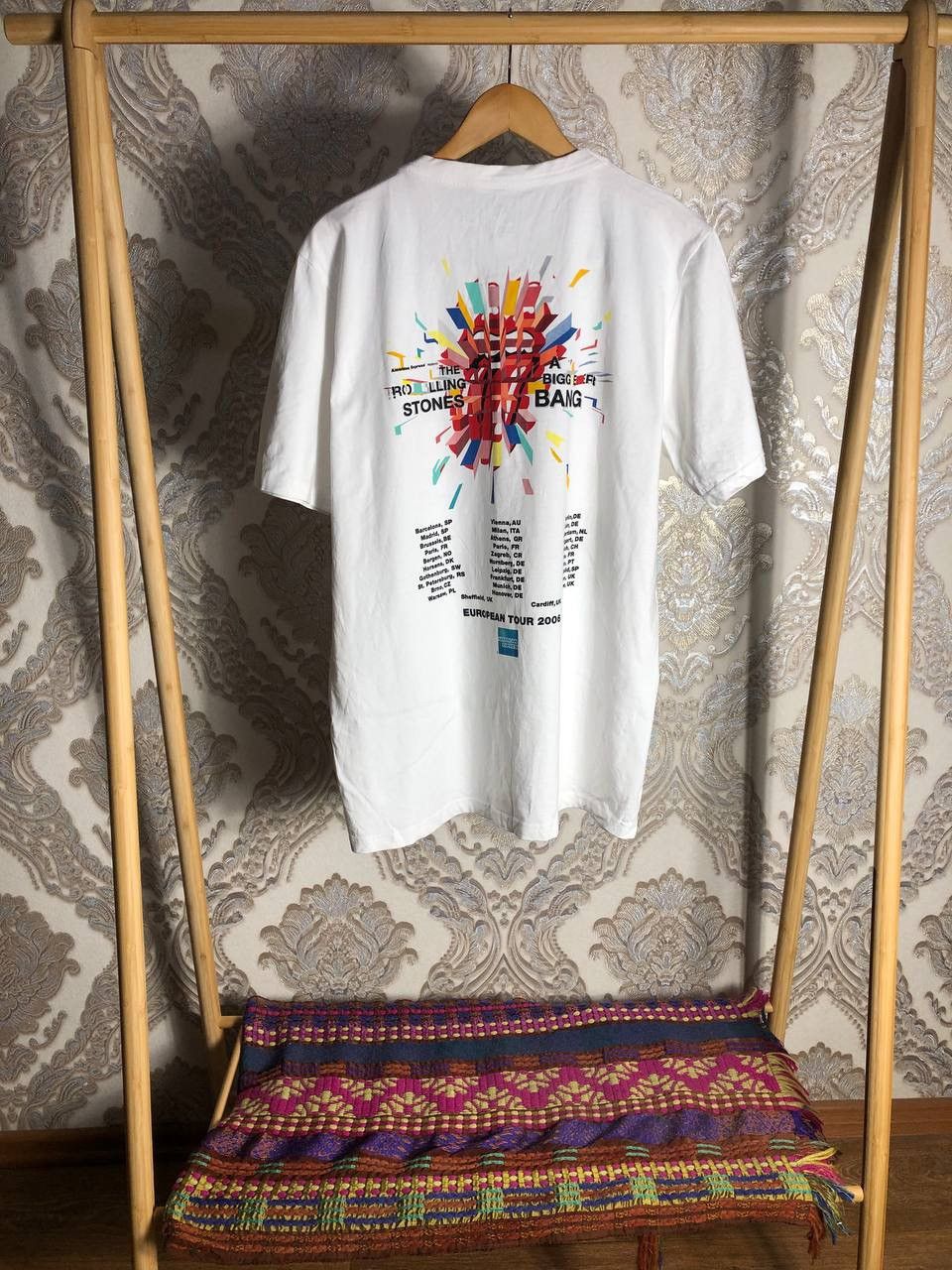 The Rolling Stones × Vintage VERY RARE THE ROLLING STONES WORLD TOURE ROCK T-SHIRT 90s Size US XL / EU 56 / 4 - 6 Thumbnail