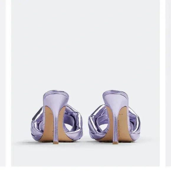 Bottega Veneta o1n1vont0125 Lido Mules in Lilac Size US 10.5 / IT 40.5 - 4 Thumbnail