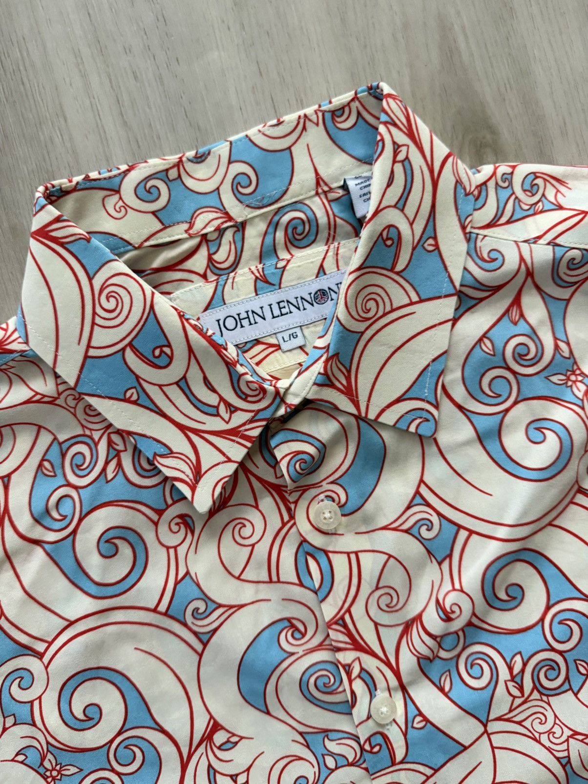 English Laundry John Lennon Paisley Button Up Shirt Sz M Paisley Colorful Size US M / EU 48-50 / 2 - 2 Thumbnail