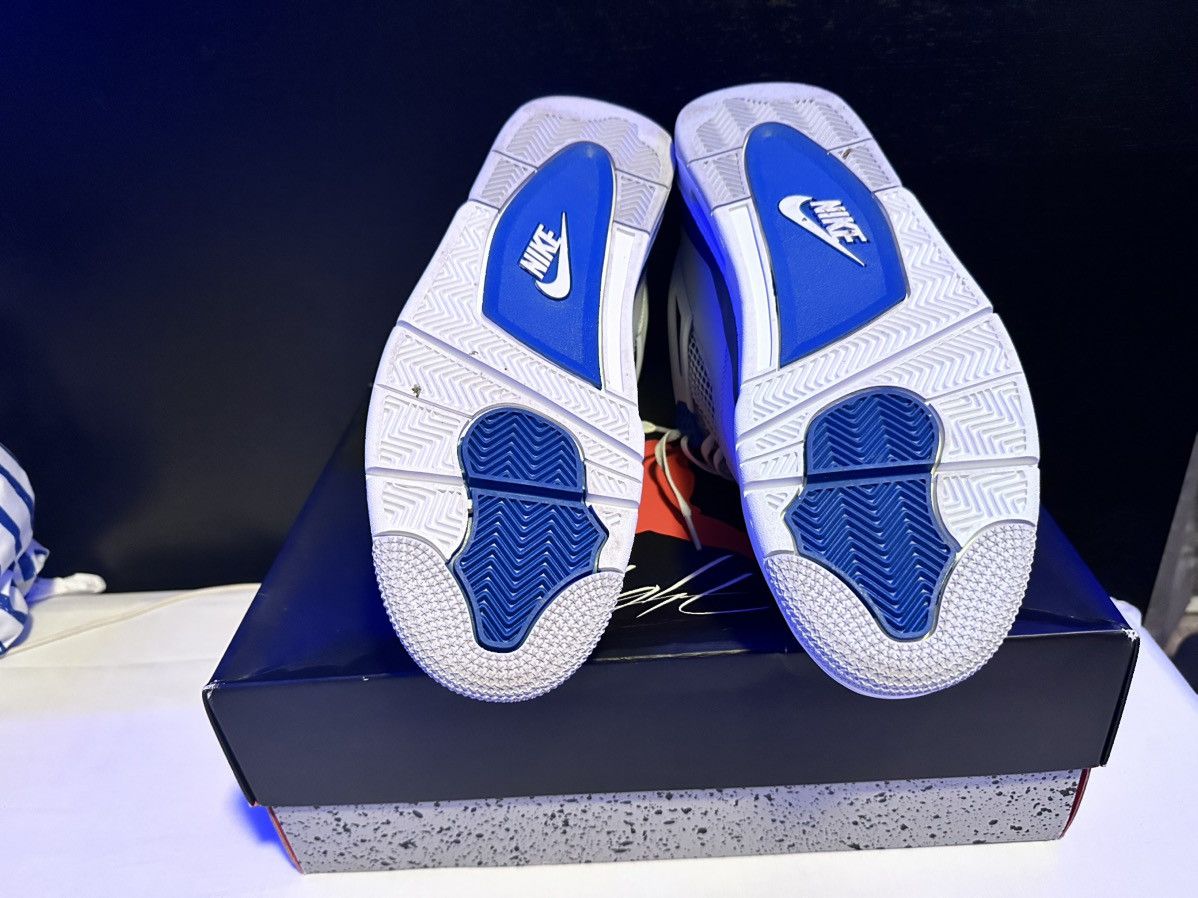Jordan Brand × Nike Air Jordan 4 Retro Military Blue Size US 12 / EU 45 - 5 Thumbnail
