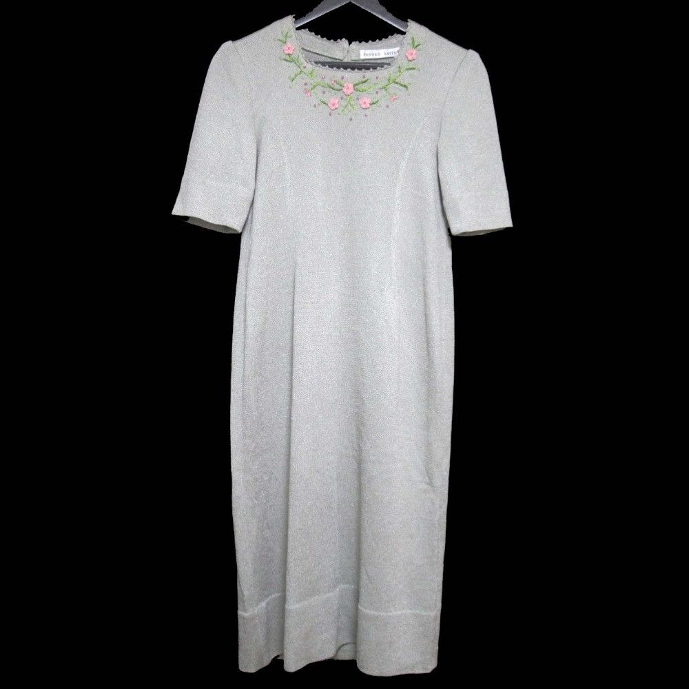 Other Toyoko Saito Flower Embroidery Knit Dress Others Dresses