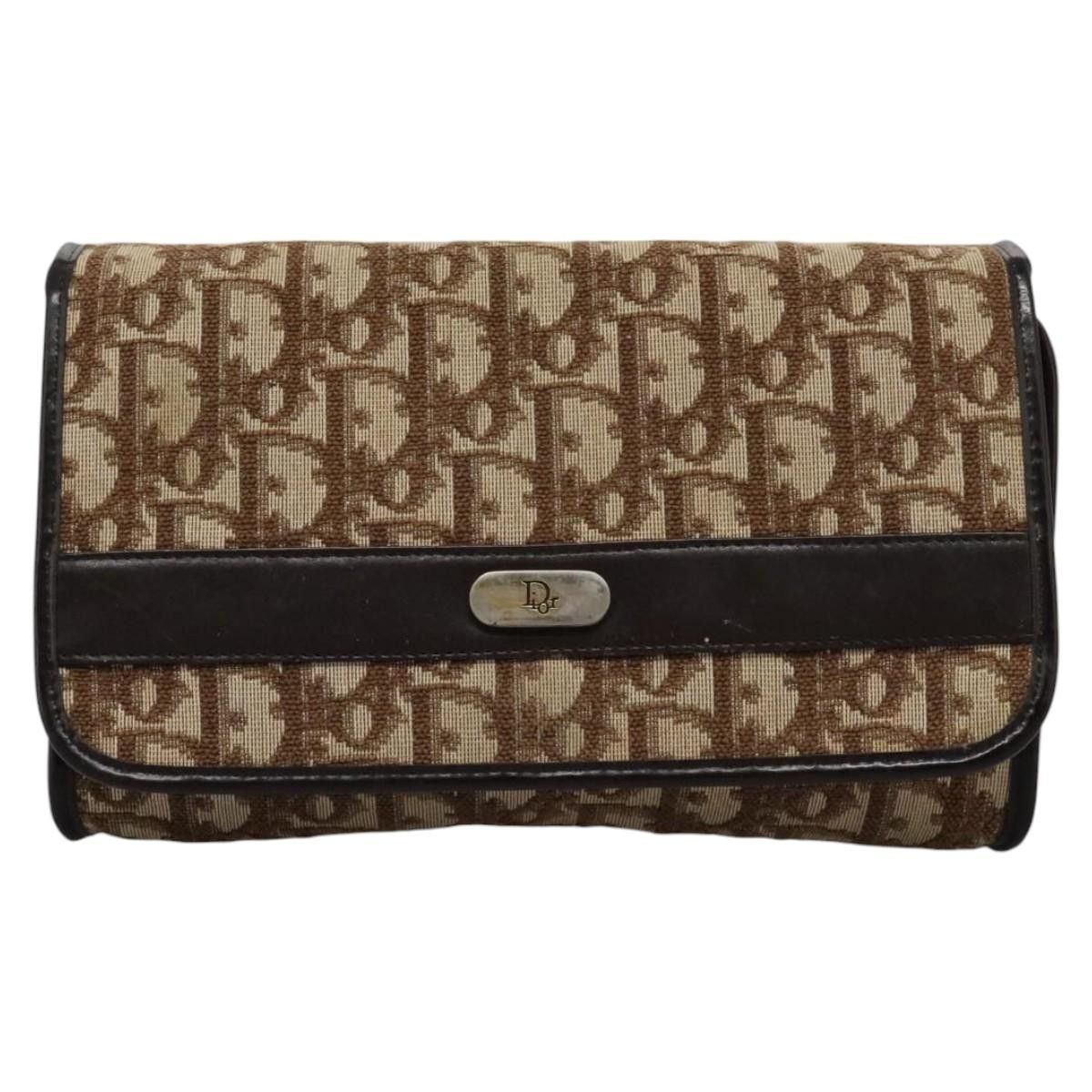 Dior DIOR Trotter Canvas Chain Shoulder Bag Brown Gold Size ONE SIZE - 2 Thumbnail