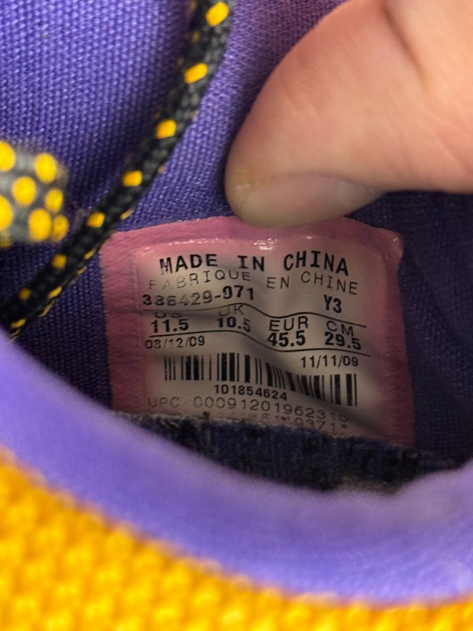 Nike Nike Kobe 5 Og Lakers Away 2010 Size US 11.5 / EU 44-45 - 8 Thumbnail