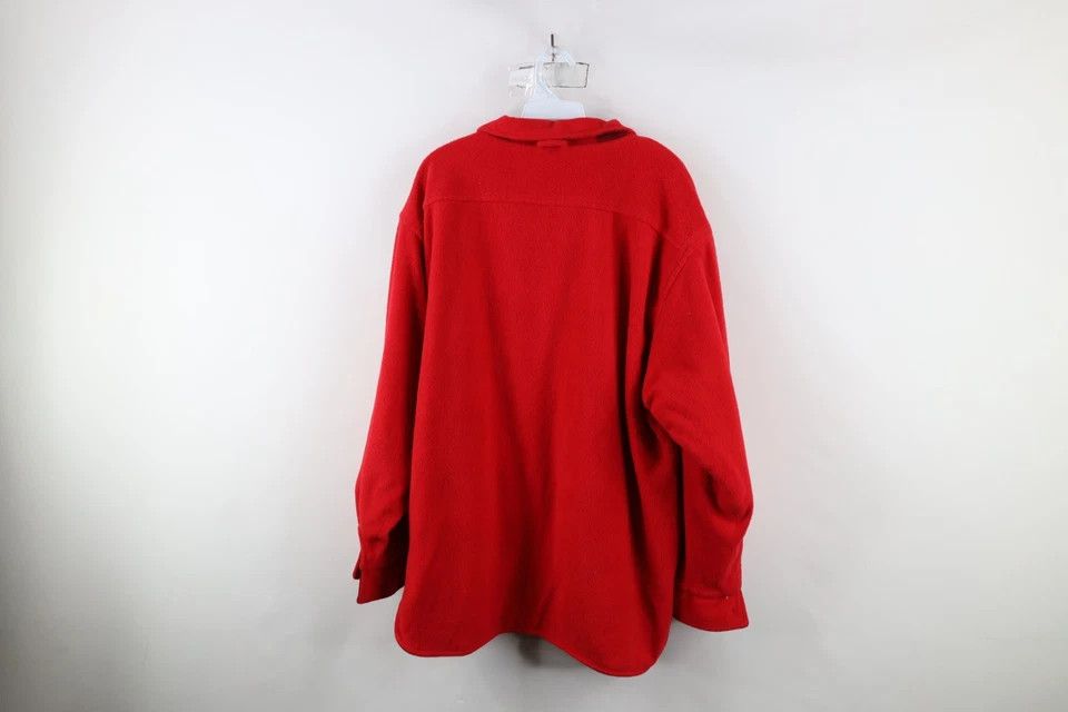 Marlboro × Vintage Vintage 90s Marlboro Spell Out Reversible Fleece Sweater Red Size US XL / EU 56 / 4 - 9 Thumbnail
