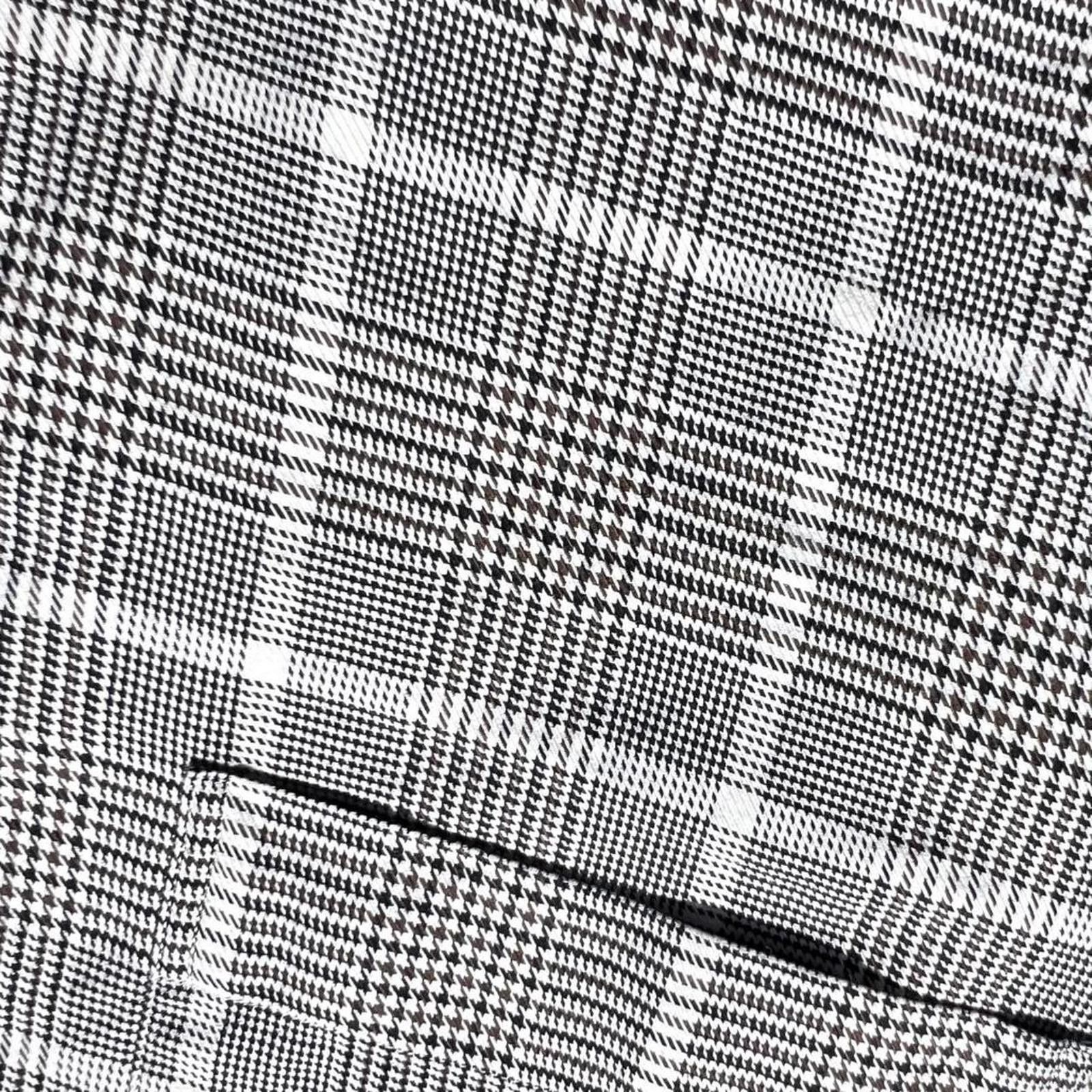 Vintage Vintage Y2K Black/White/Brown Houndstooth Plaid Button Down Size US L / EU 52-54 / 3 - 3 Thumbnail