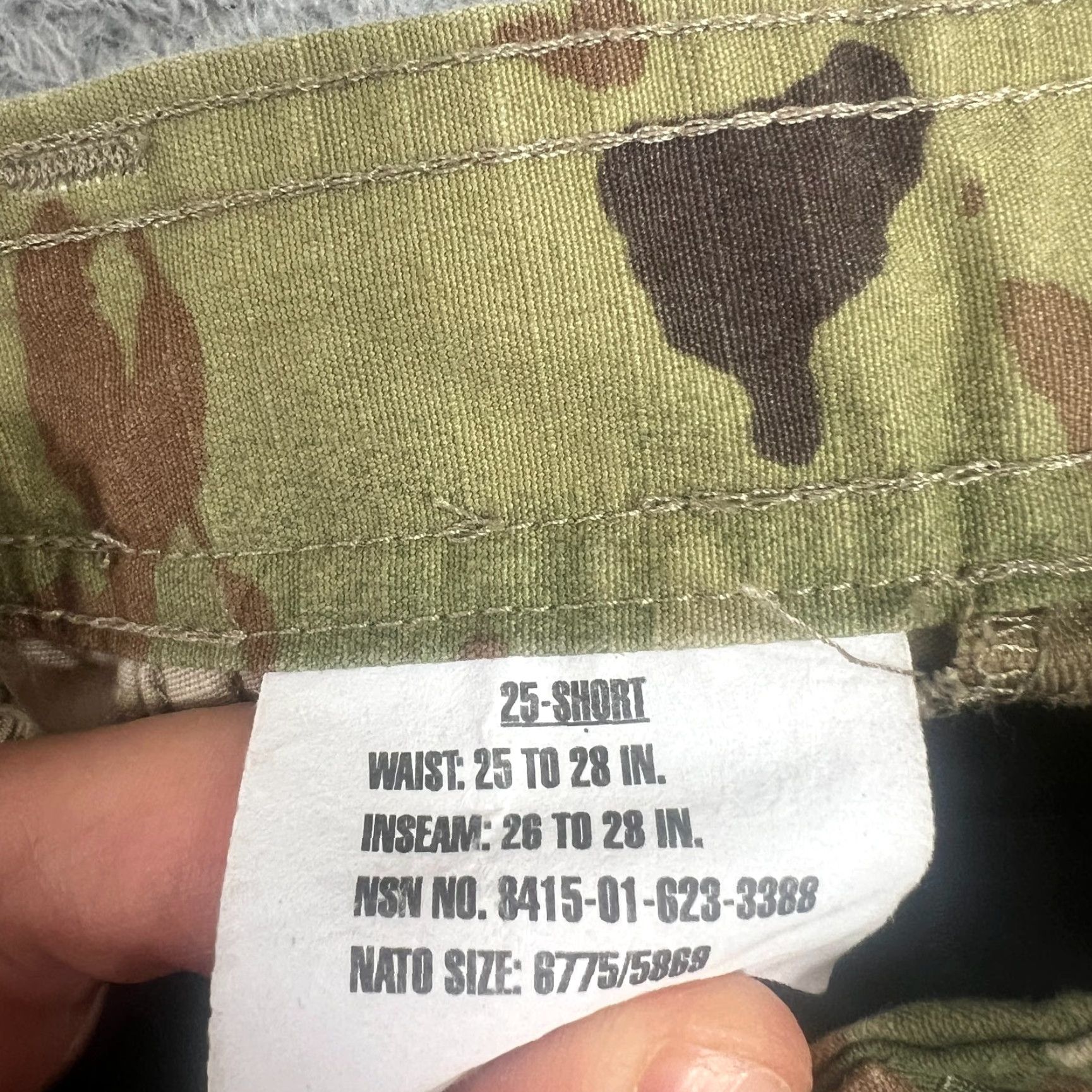 Vintage US Army Combat Uniform Female Trousers Pants MultiCam Size 25 Short Size US 26 / EU 42 - 6 Thumbnail