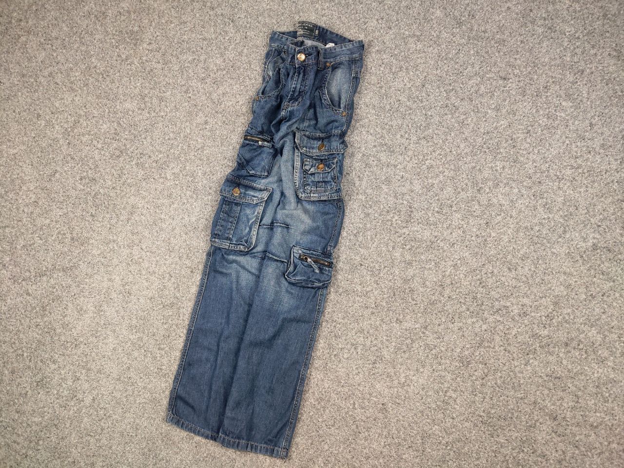 Japanese Brand Vintage Hysteric Glamour Junya Style Jet Lag Cargo Jeans 90s Size US 30 / EU 46 - 4 Thumbnail