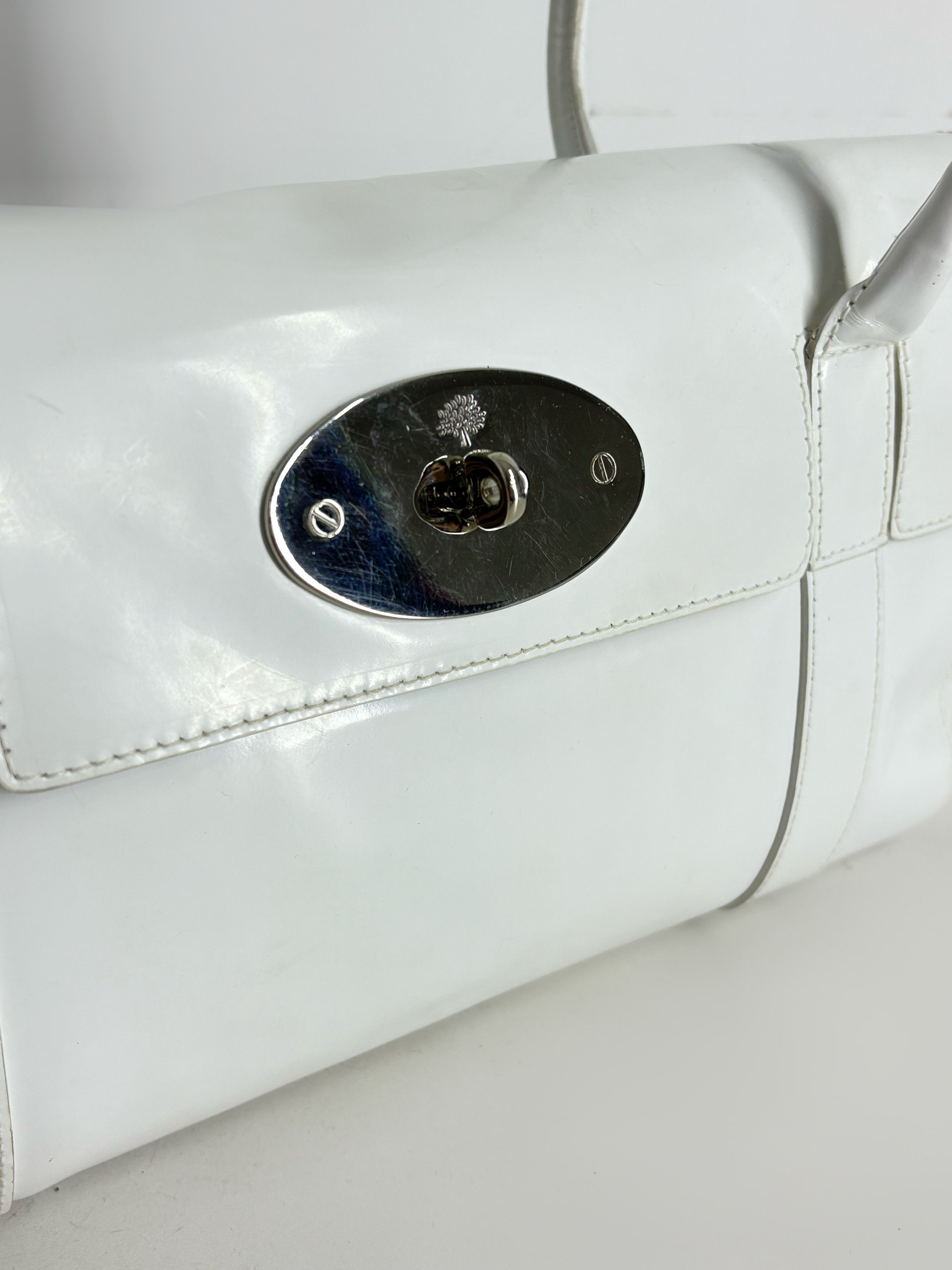 Mulberry Mulberry Bayswater White Leather Bag Size ONE SIZE - 3 Thumbnail