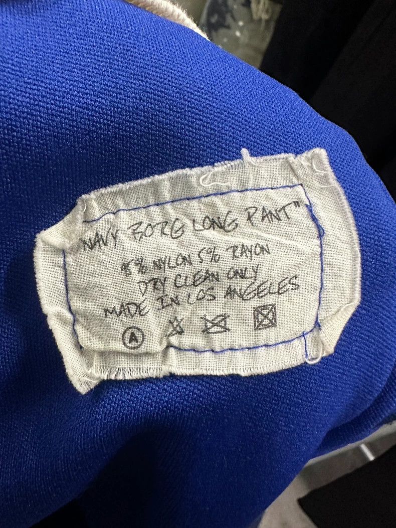 Greg Lauren greg lauren Blue and white striped sports casual pants 2506 Size US 28 / EU 44 - 5 Thumbnail