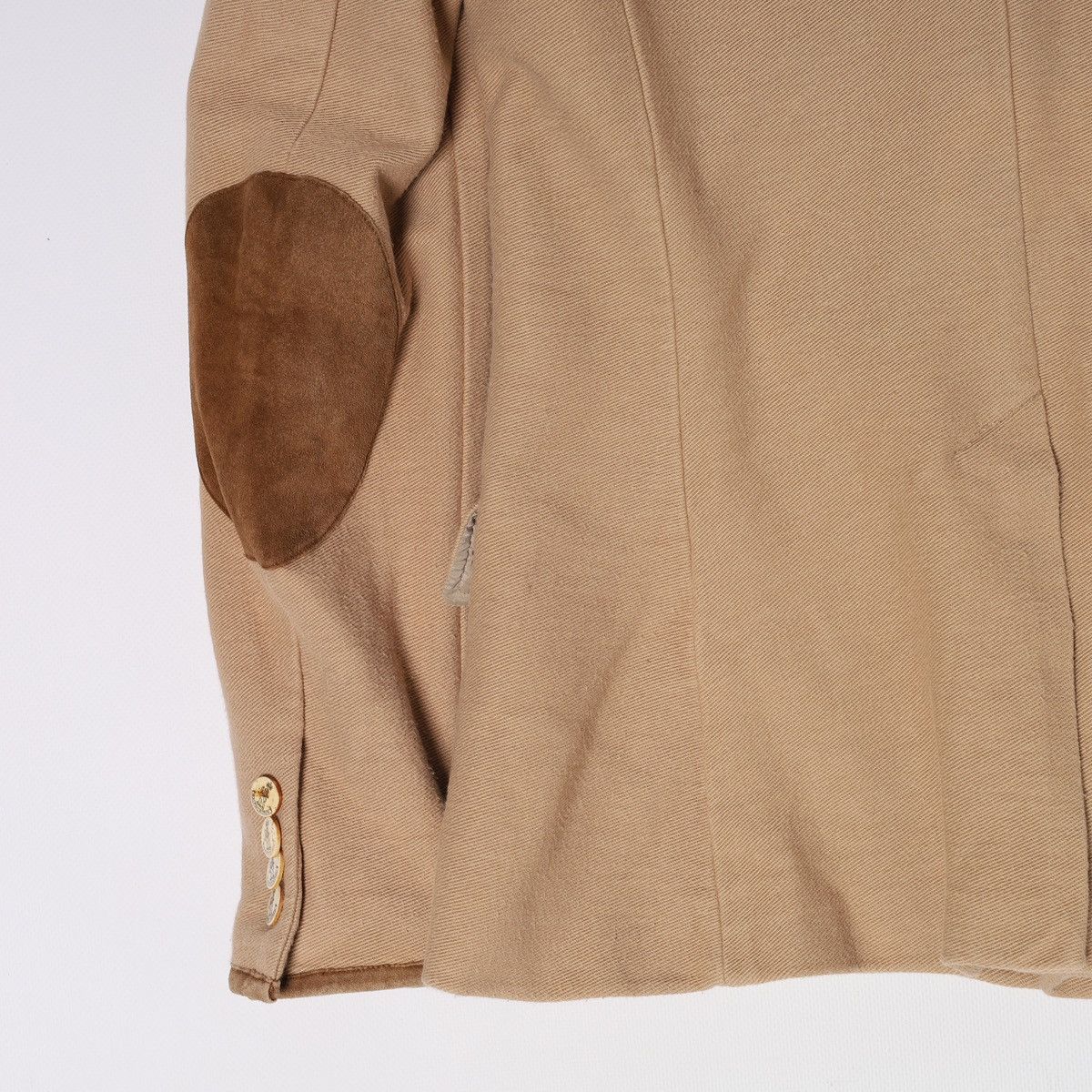 Ralph Lauren Ralph Lauren Beige Cotton Blazer Jacket Elbow Patch Size M / US 6-8 / IT 42-44 - 13 Thumbnail