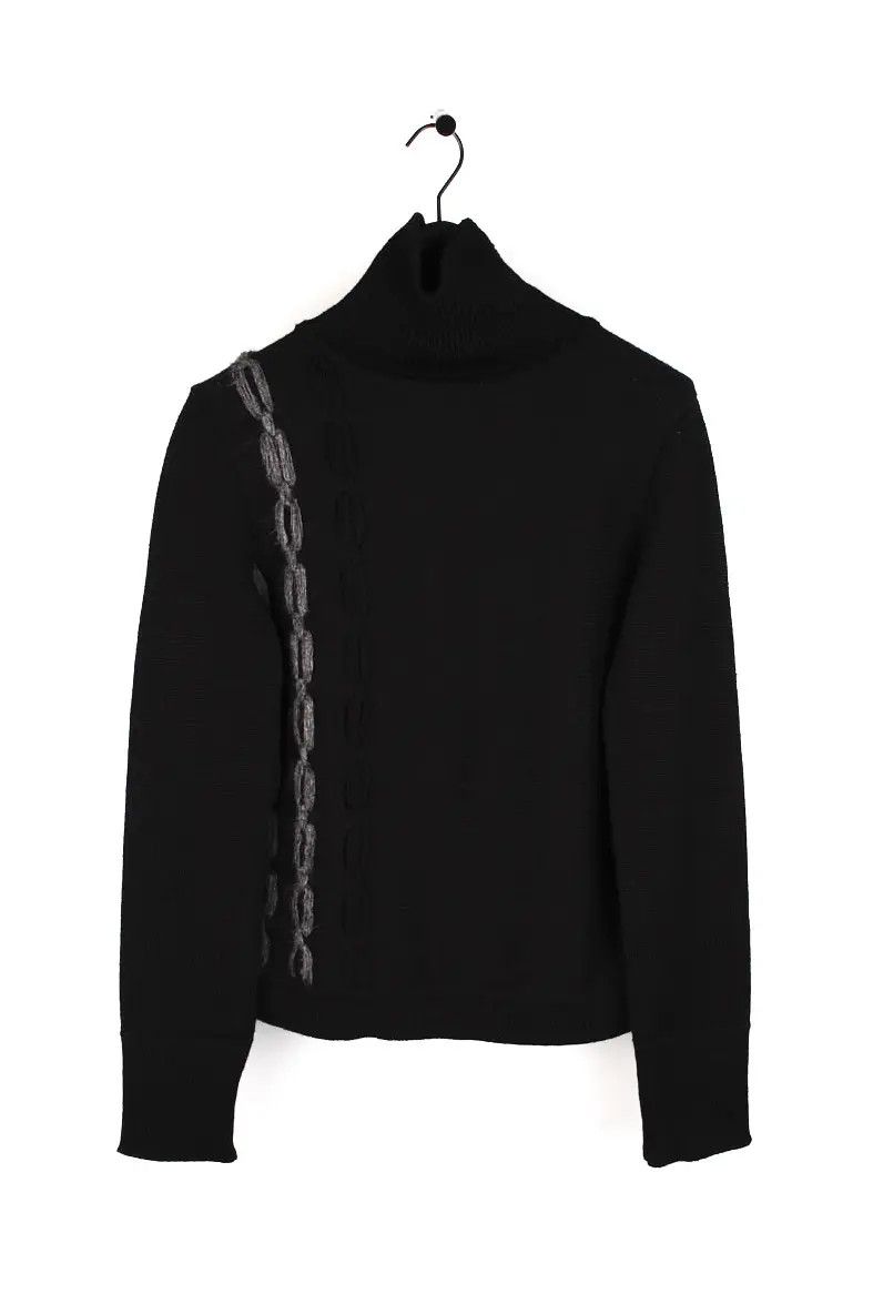 Dior × Hedi Slimane Dior Homme Turtleneck Prototype AW03 Luster Sweater Size US M / EU 48-50 / 2 - 1 Thumbnail