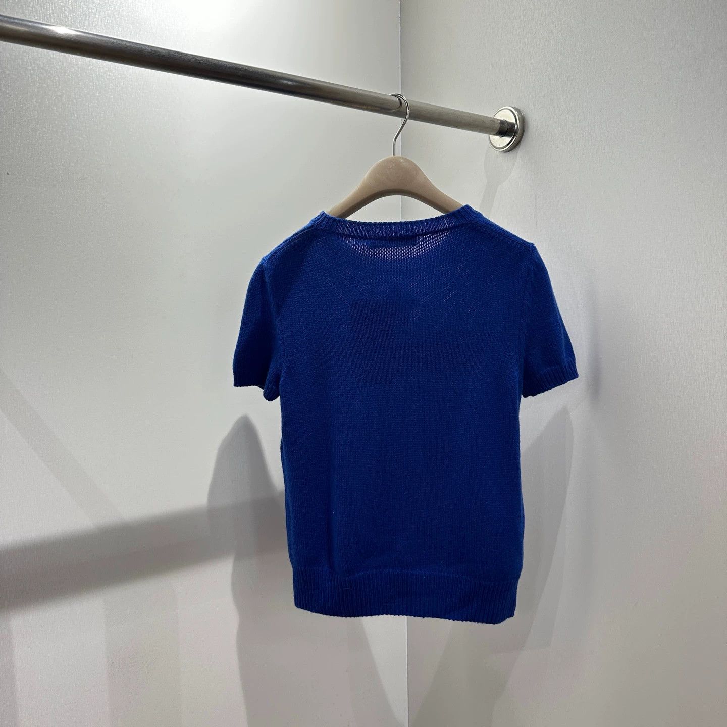 Christian Dior Monsieur Dior may239 blue star slogan cashmere short 36 Size XS / US 0-2 / IT 36-38 - 2 Thumbnail