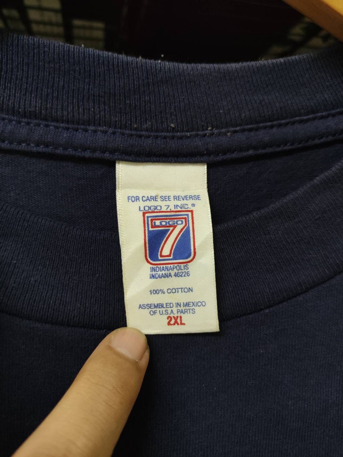 Logo 7 × New York Yankees × Vintage Vtg 2000 New York Yankees MLB Logo 7 T-Shirt Size US XXL / EU 58 / 5 - 5 Thumbnail
