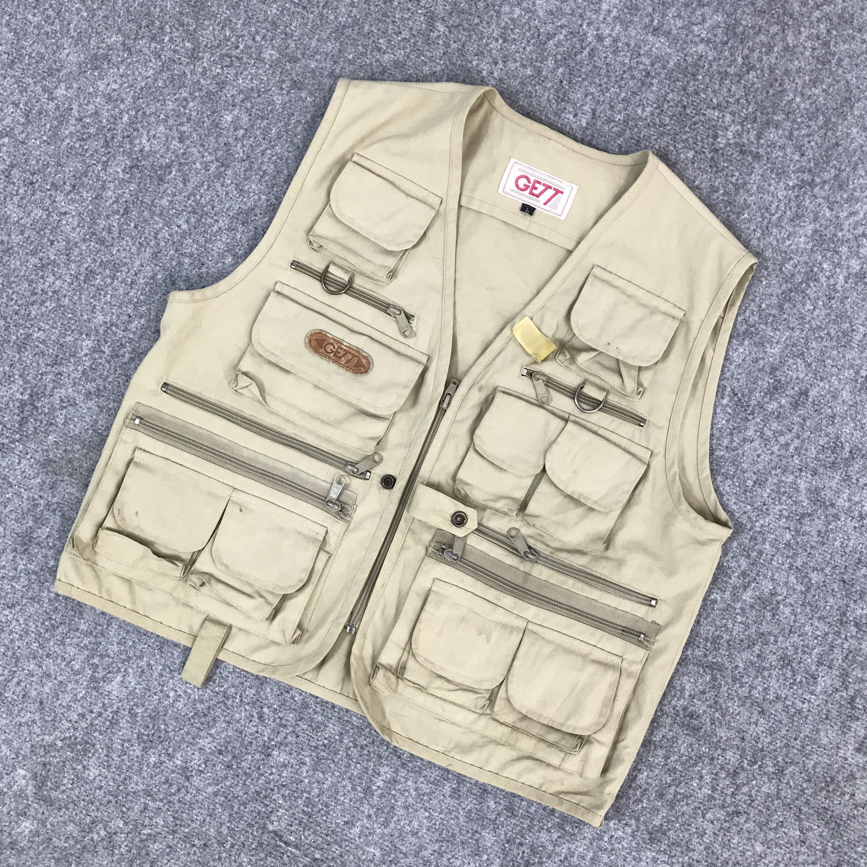 Japanese Brand GETT TACTICAL POCKET VEST JACKET Size US L / EU 52-54 / 3 - 5 Thumbnail