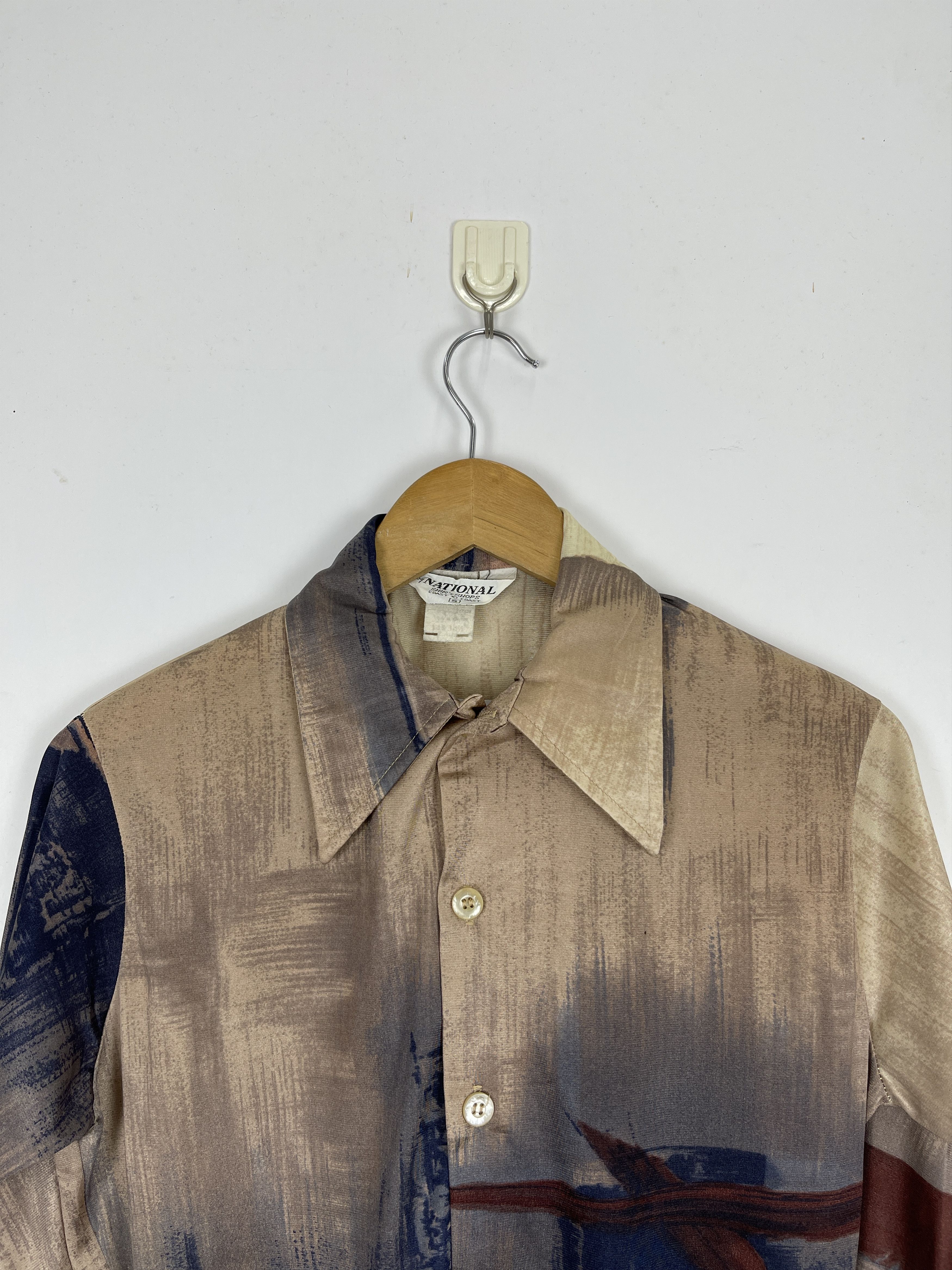 Japanese Brand Vintage Japanese Brand Pop Art Silk Shirt TA0388 Size US S / EU 44-46 / 1 - 2 Thumbnail