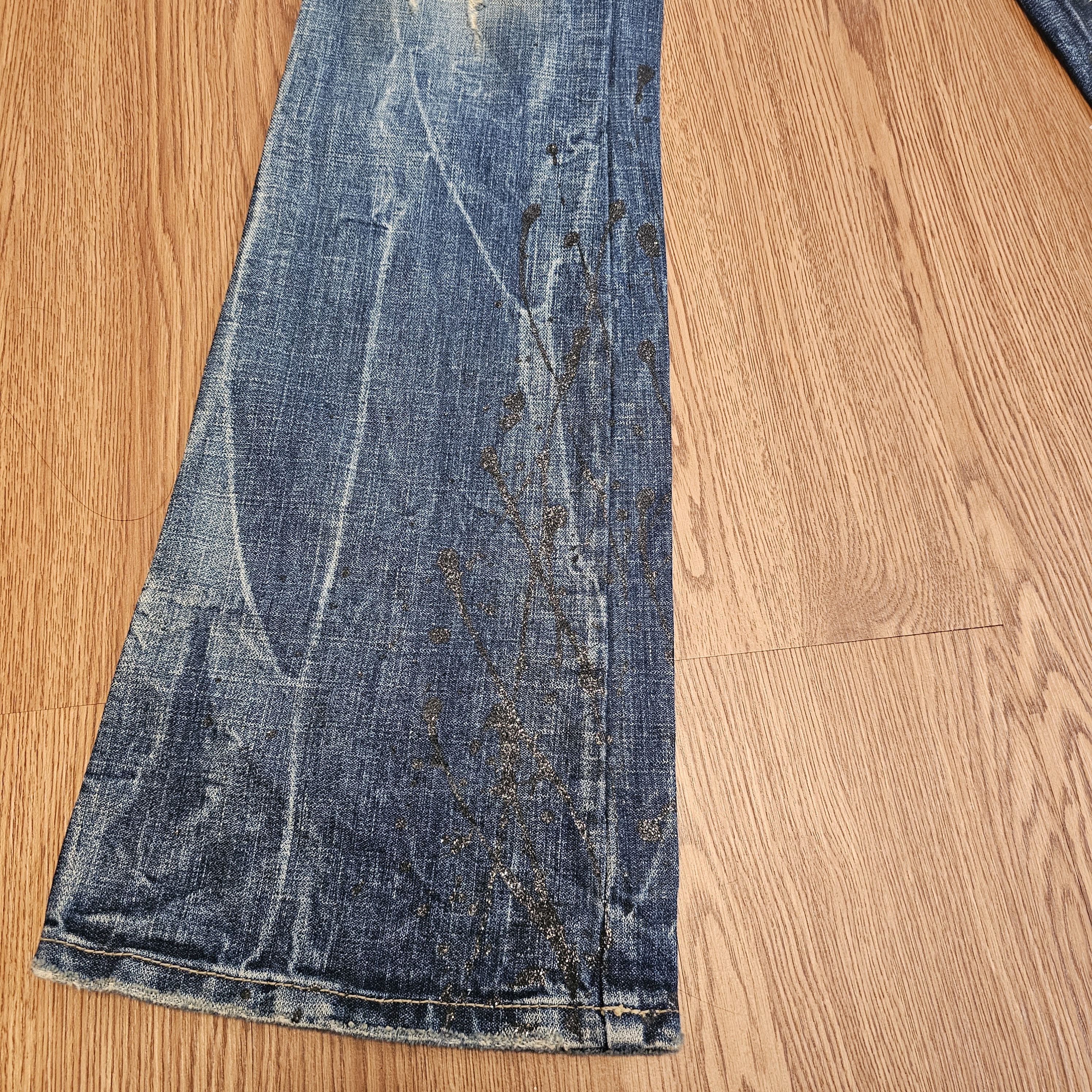 JACKROSE Vintage FUGA Mudwash Flared Jeans Size US 29 - 7 Thumbnail