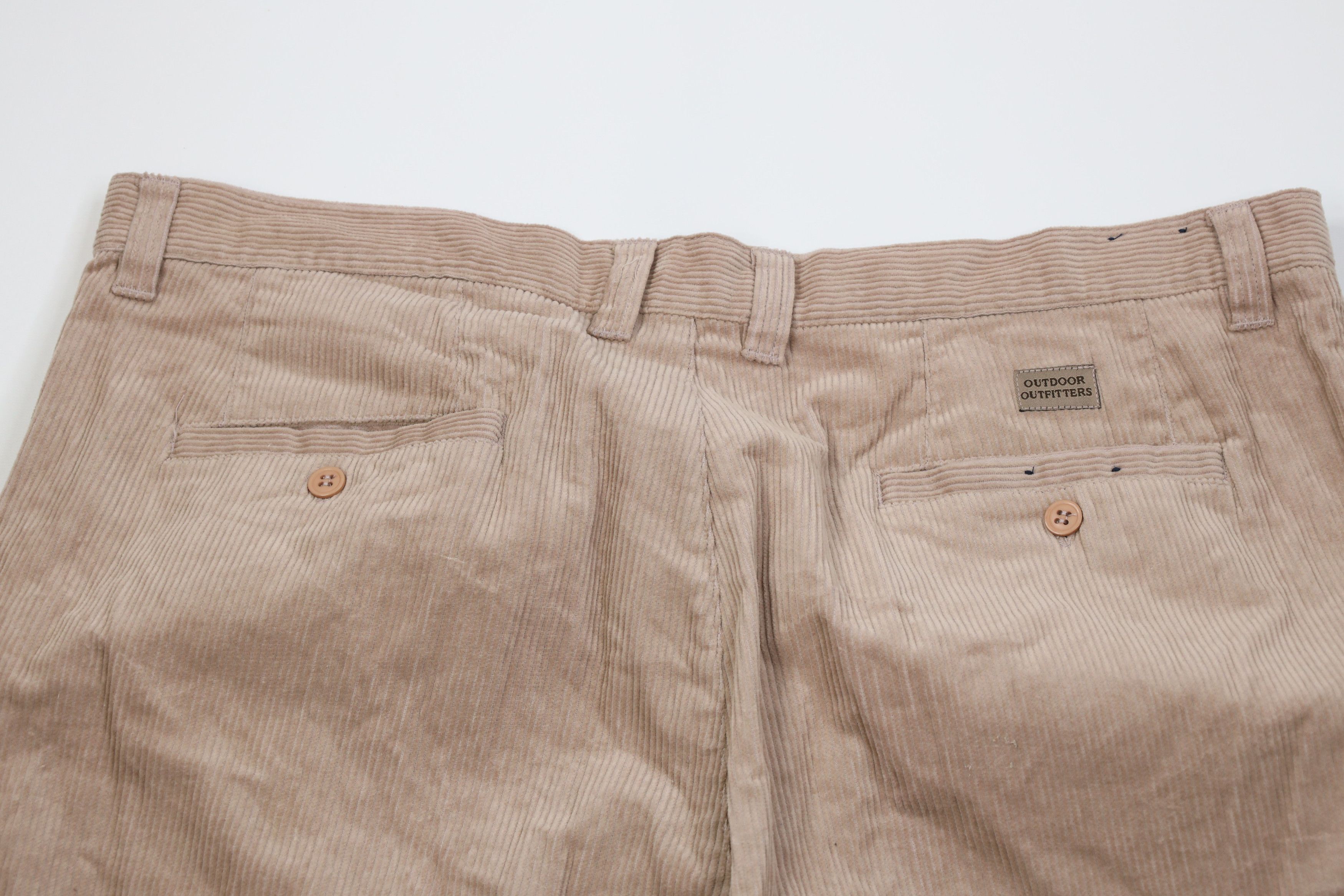 Vintage Vintage 90s Streetwear Wide Leg Corduroy Chino Pants Beige Size US 42 / EU 58 - 10 Thumbnail