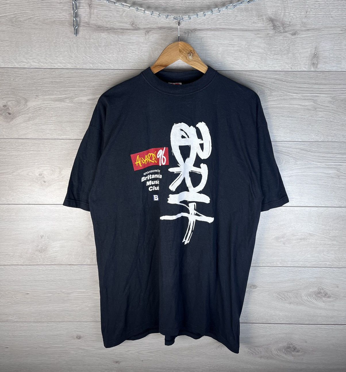 Fruit Of The Loom BRIT AWARDS 1996 vintage promo shirt XL rare BRITPOP OASIS 2 Size US XL / EU 56 / 4 - 1 Thumbnail