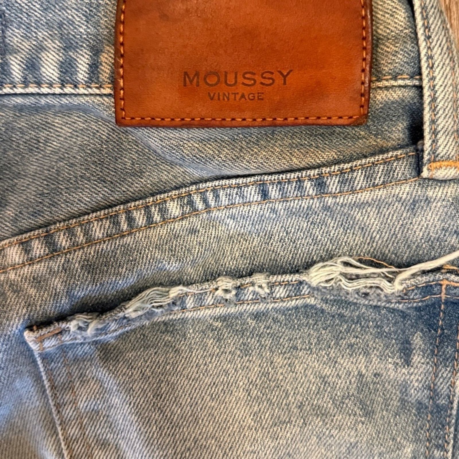 MOUSSY Moussy Light Blue distressed Howa Denim Jeans 24 Size 24" / US 00 / IT 34 - 5 Thumbnail
