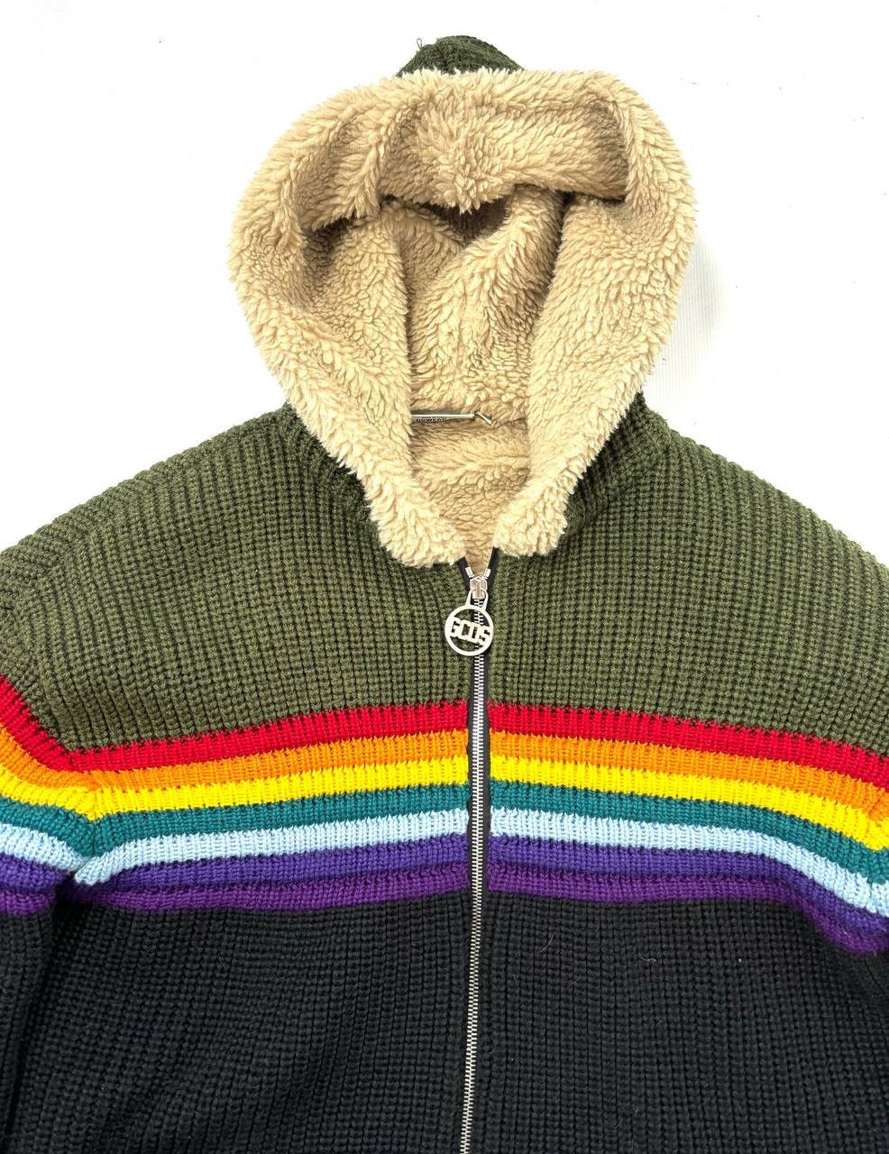 GCDS GCDS Hooded Sherpa Knit Bomber jacket Size US L / EU 52-54 / 3 - 5 Thumbnail