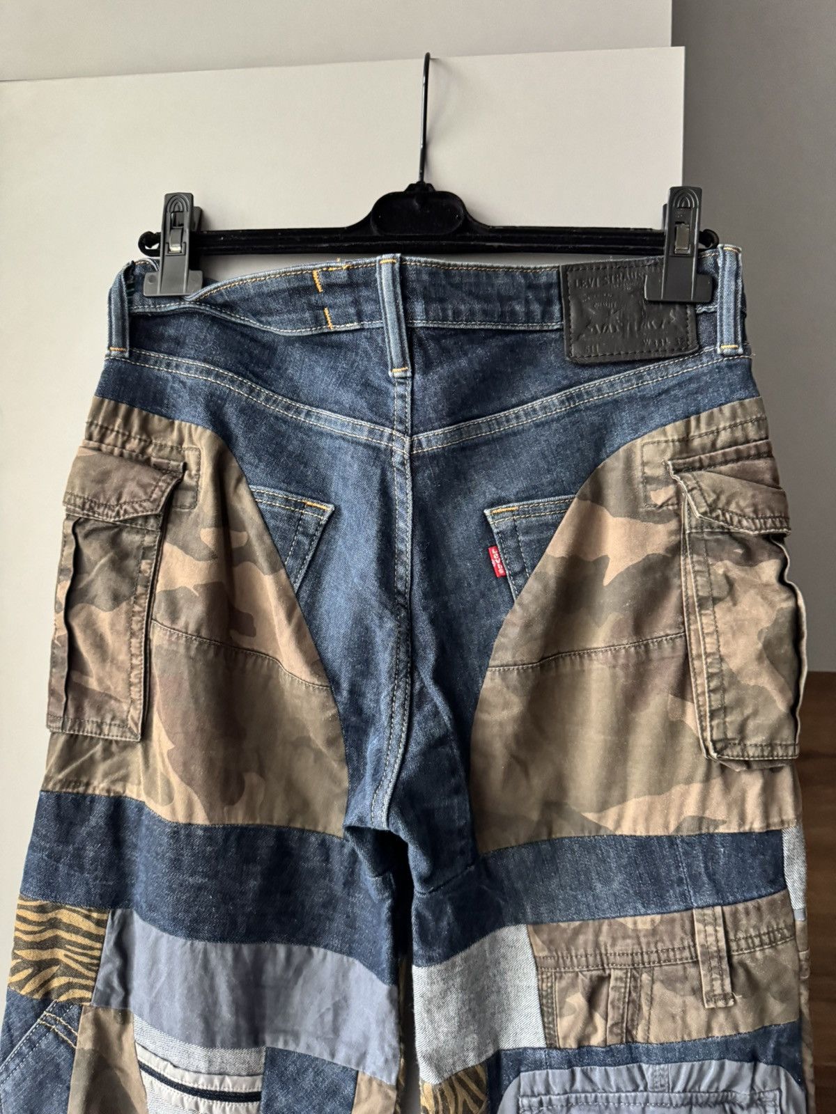Levi's Patch Work Vintage Levis 517 Boot Cut Release Hem Jeans Size US 33 - 6 Thumbnail