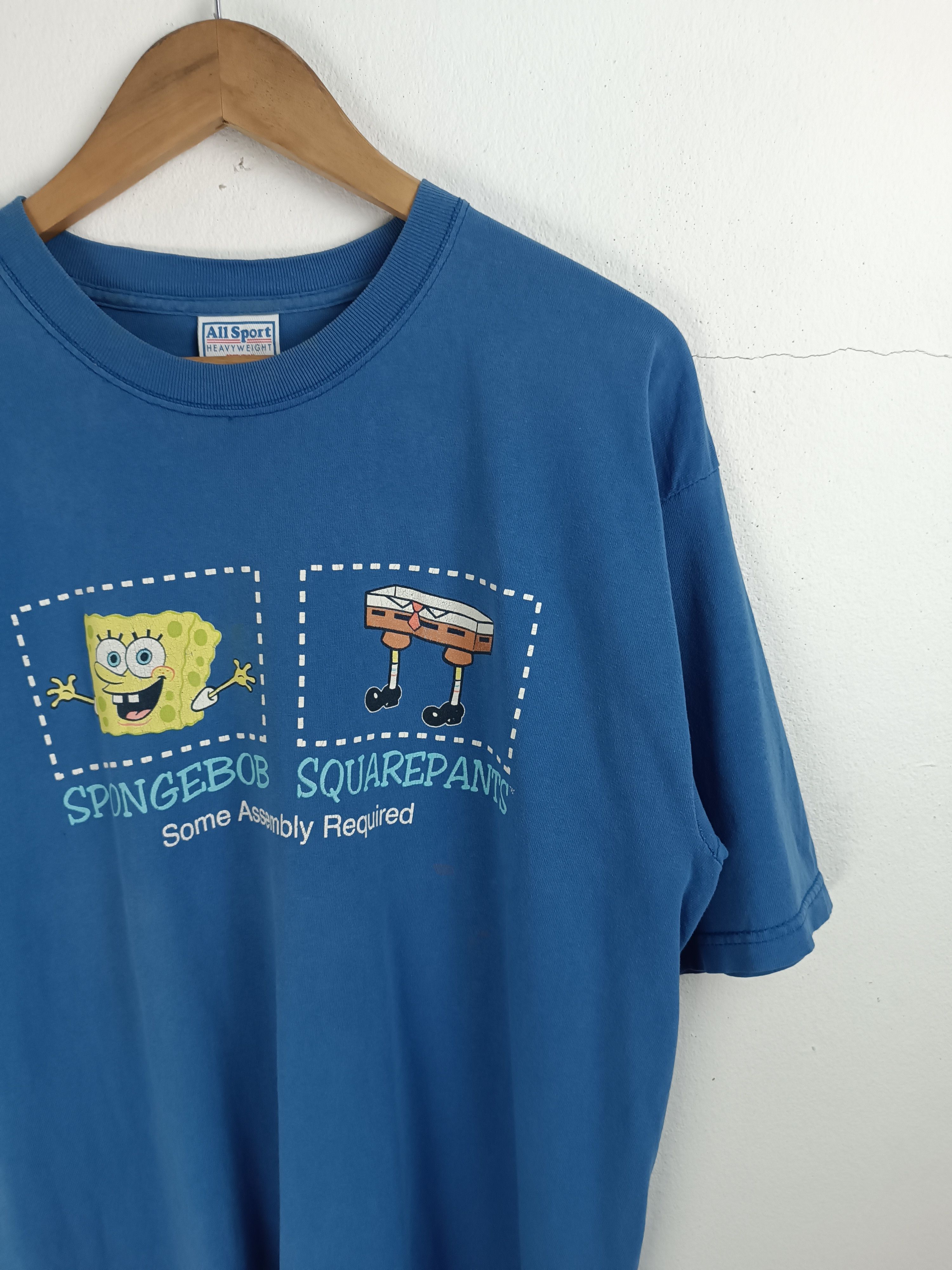 Cartoon Network VINTAGE LATE 90'S SPONGEBOB SQUAREPANTS FADED TEE Size US L / EU 52-54 / 3 - 6 Thumbnail
